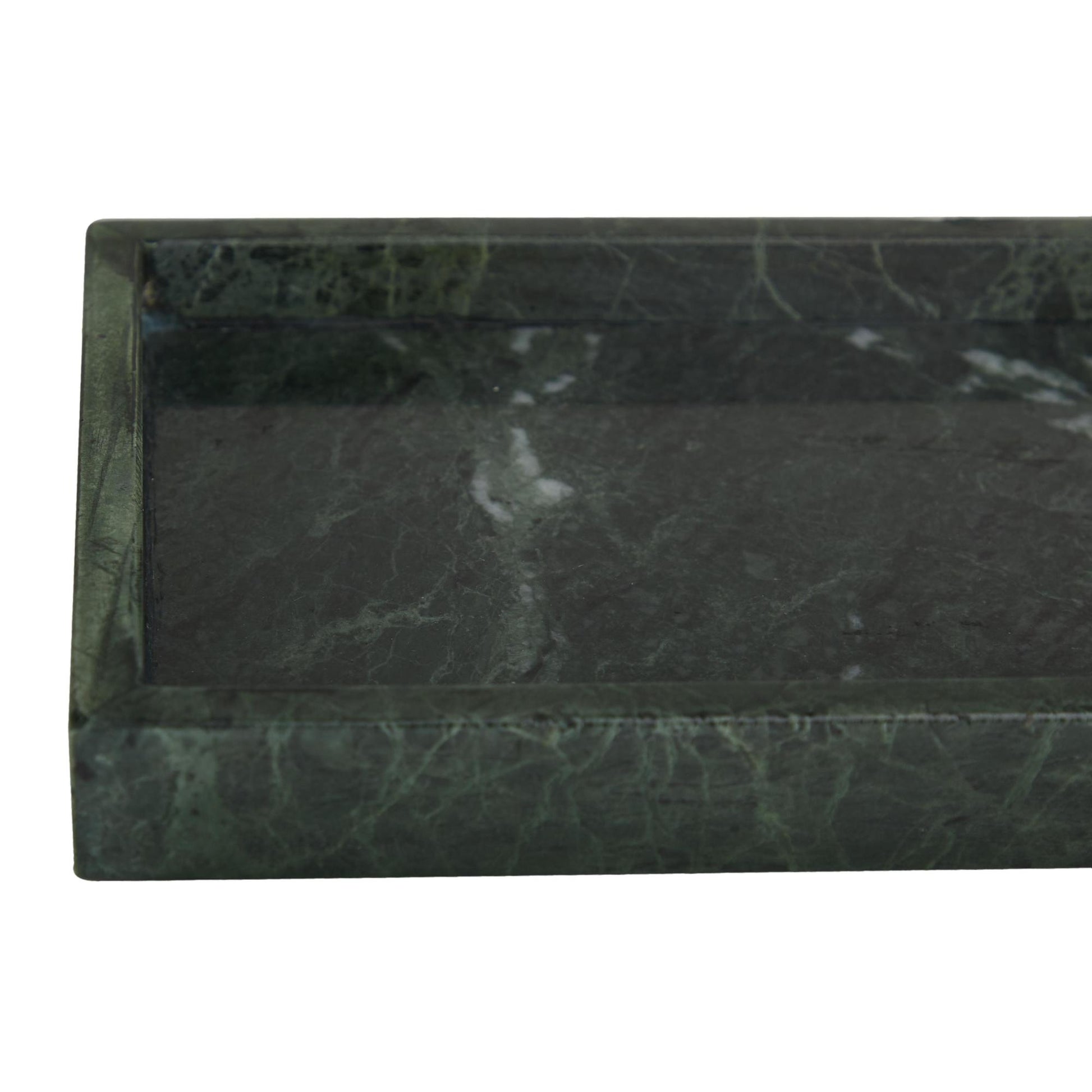 Set of 2 Marble Minimalistic Textured Square Living Room Decor Tray Set of 2 10", 8"W