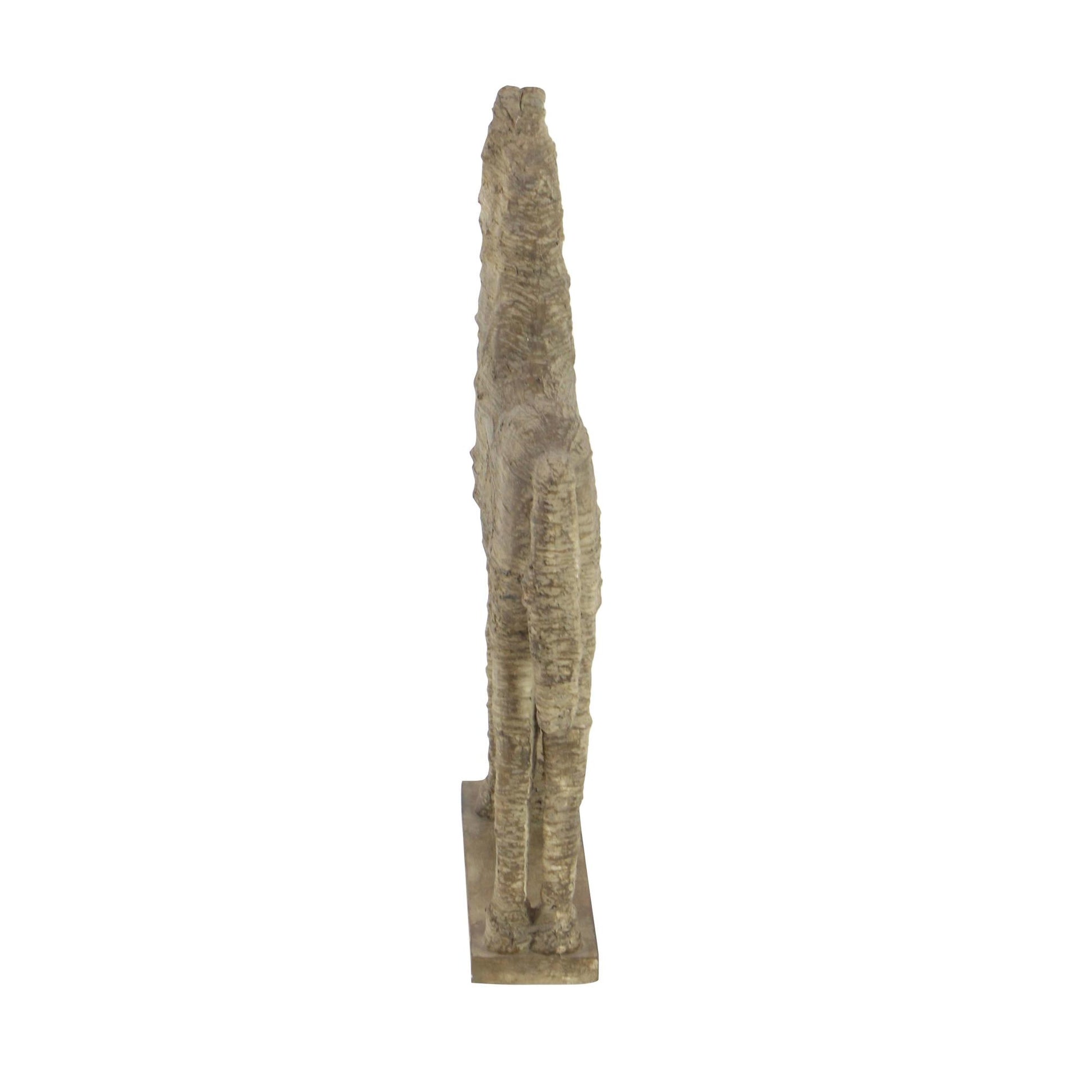 Horse Beige Polystone Decorative Sculpture