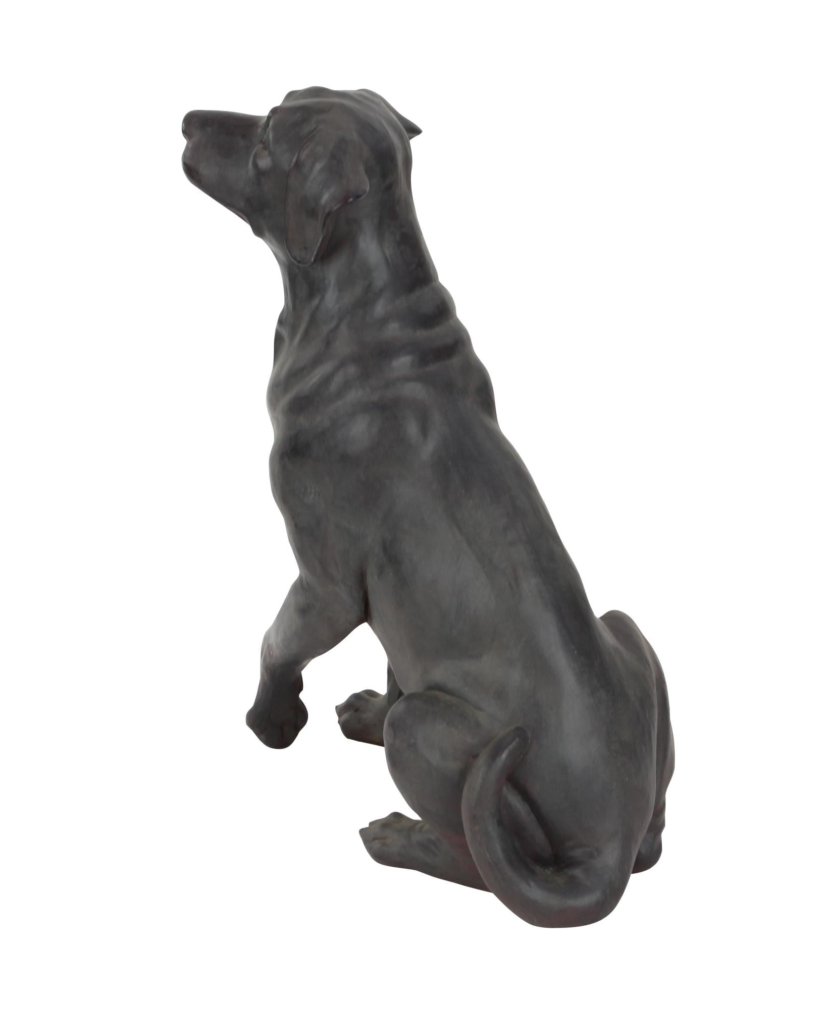 Dog Brown Polystone Decorative Sculpture