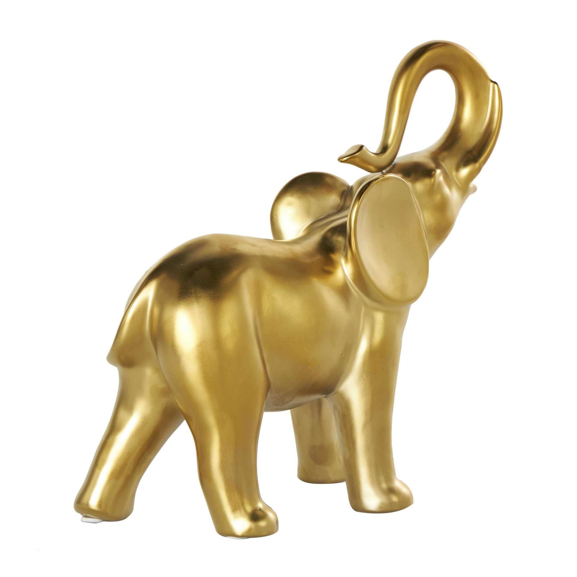 Elephant Ceramic Standing Decorative Sculpture