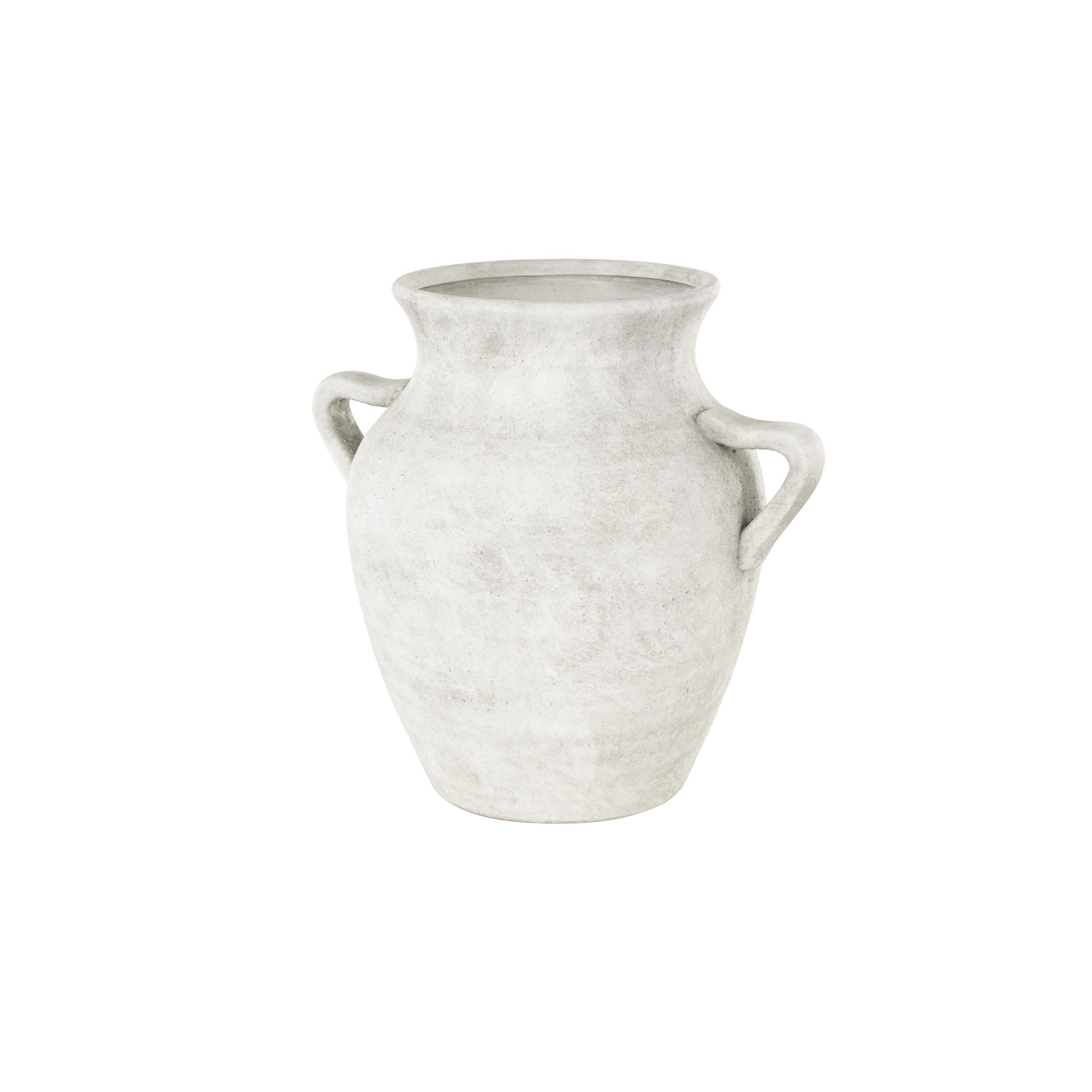 Ceramic Antique Style Textured Decorative Vase with Handles