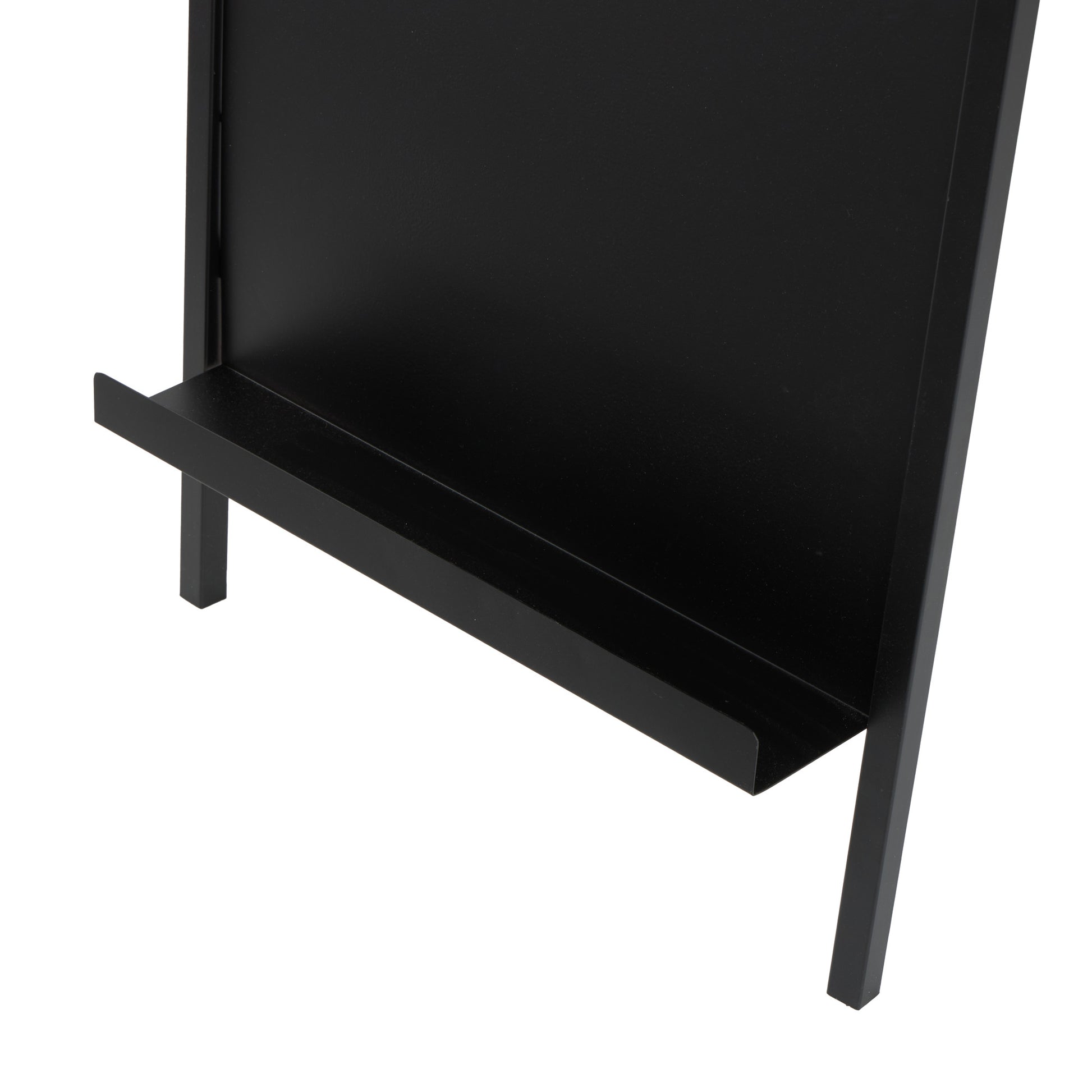 Black Metal Tall 4 Slot Decorative Magazine Rack Holder