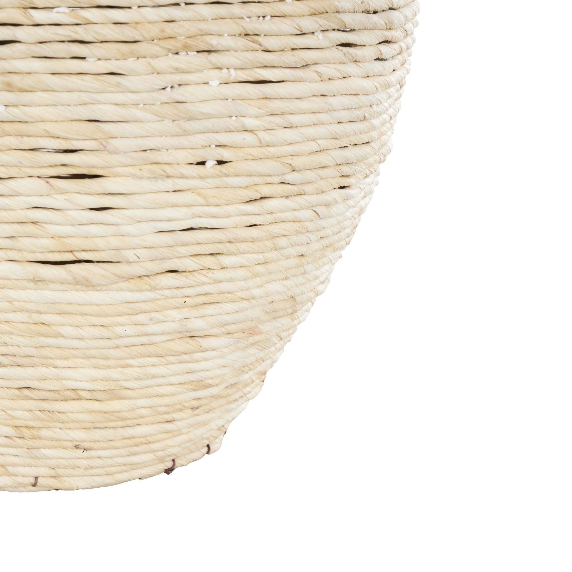 Cream Seagrass Handmade Wrapped Pot Decorative Vase