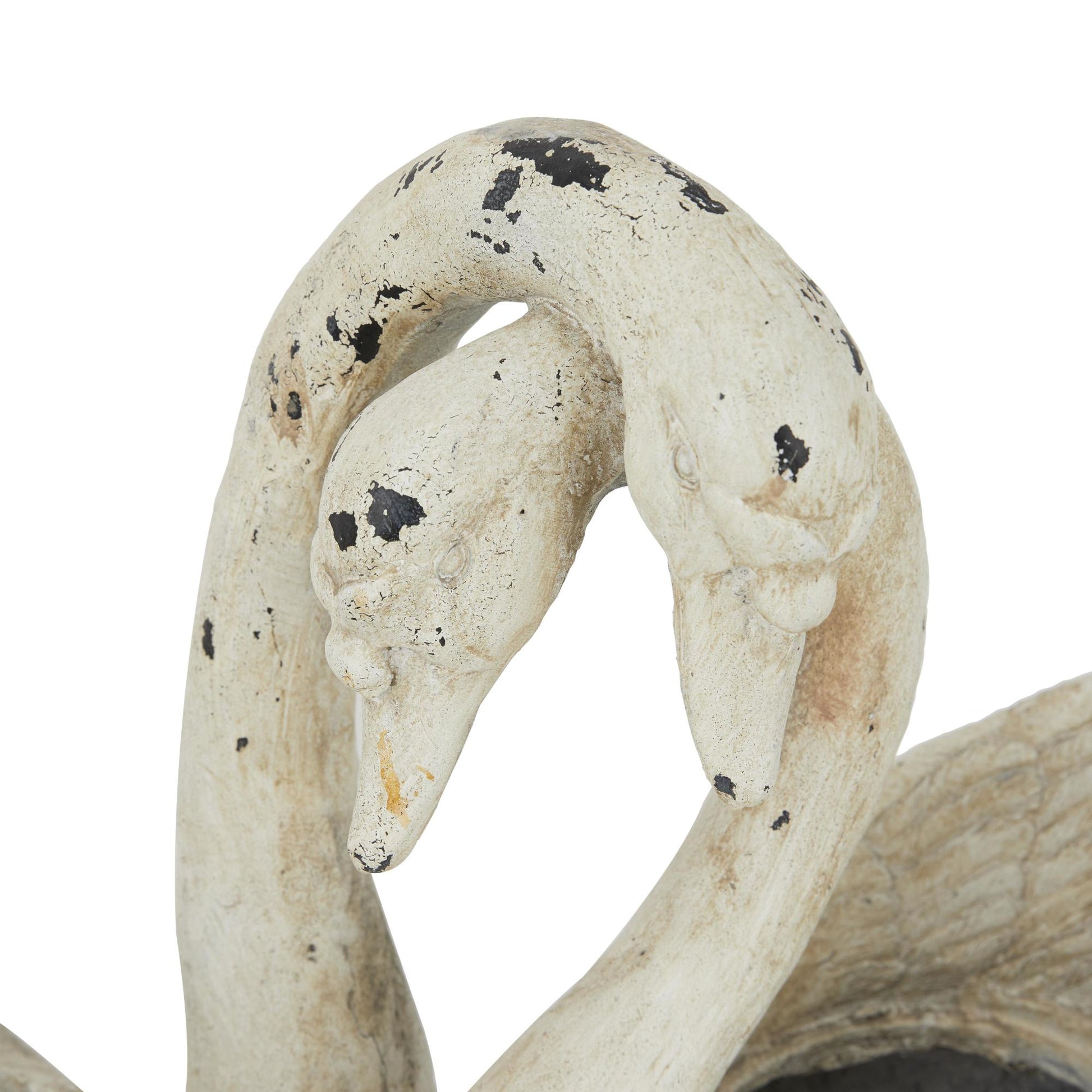 Swan White Magnesium Oxide Indoor Outdoor Planter