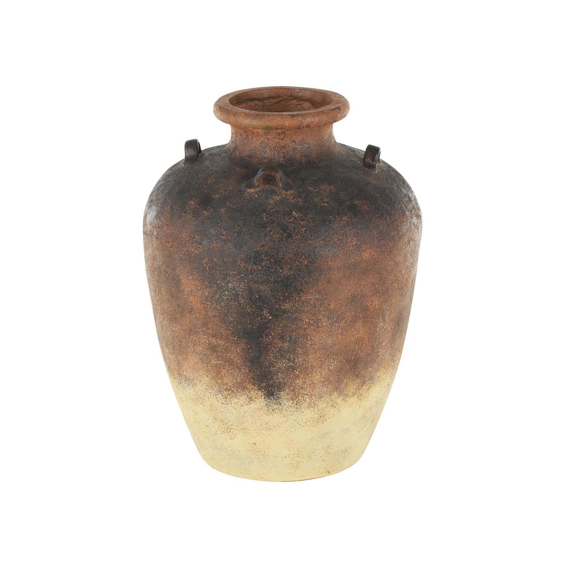 Copper Magnesium Oxide Textured Ombre Antique Amphora Decorative Vase