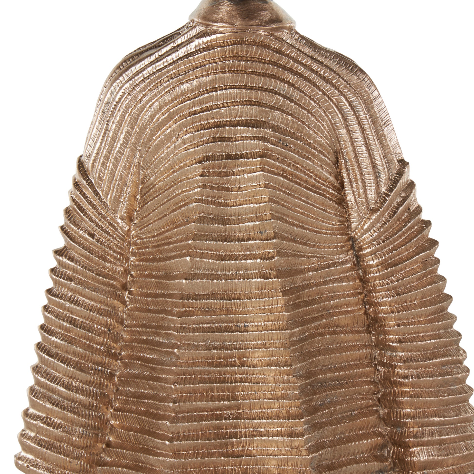 Woman Black Polyresin Decorative Sculpture with Ivory Attire