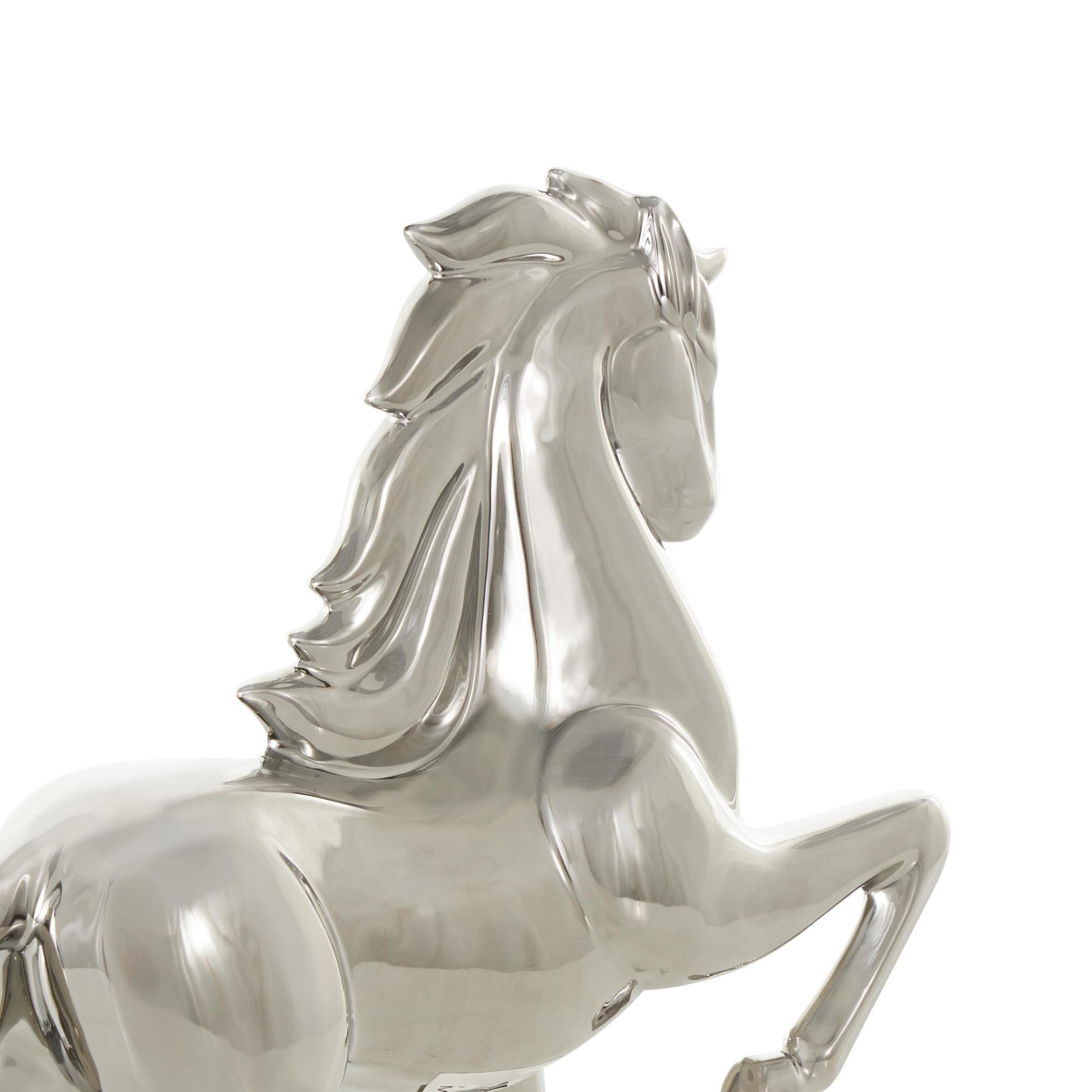Horse Ceramic Prancing Decorative Sculpture
