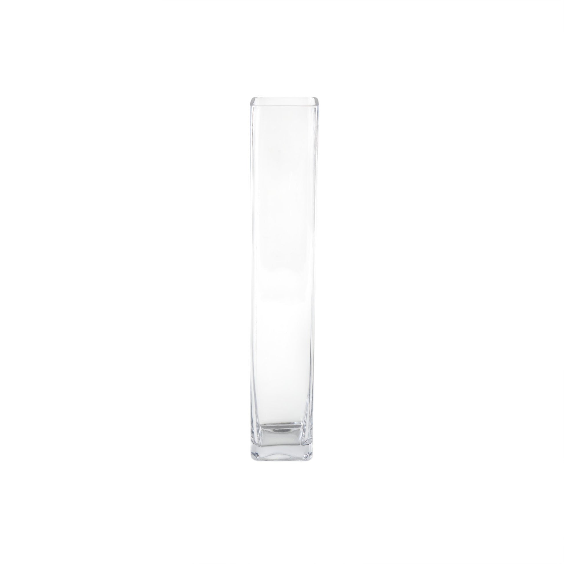 Clear Glass Tall Decorative Vase