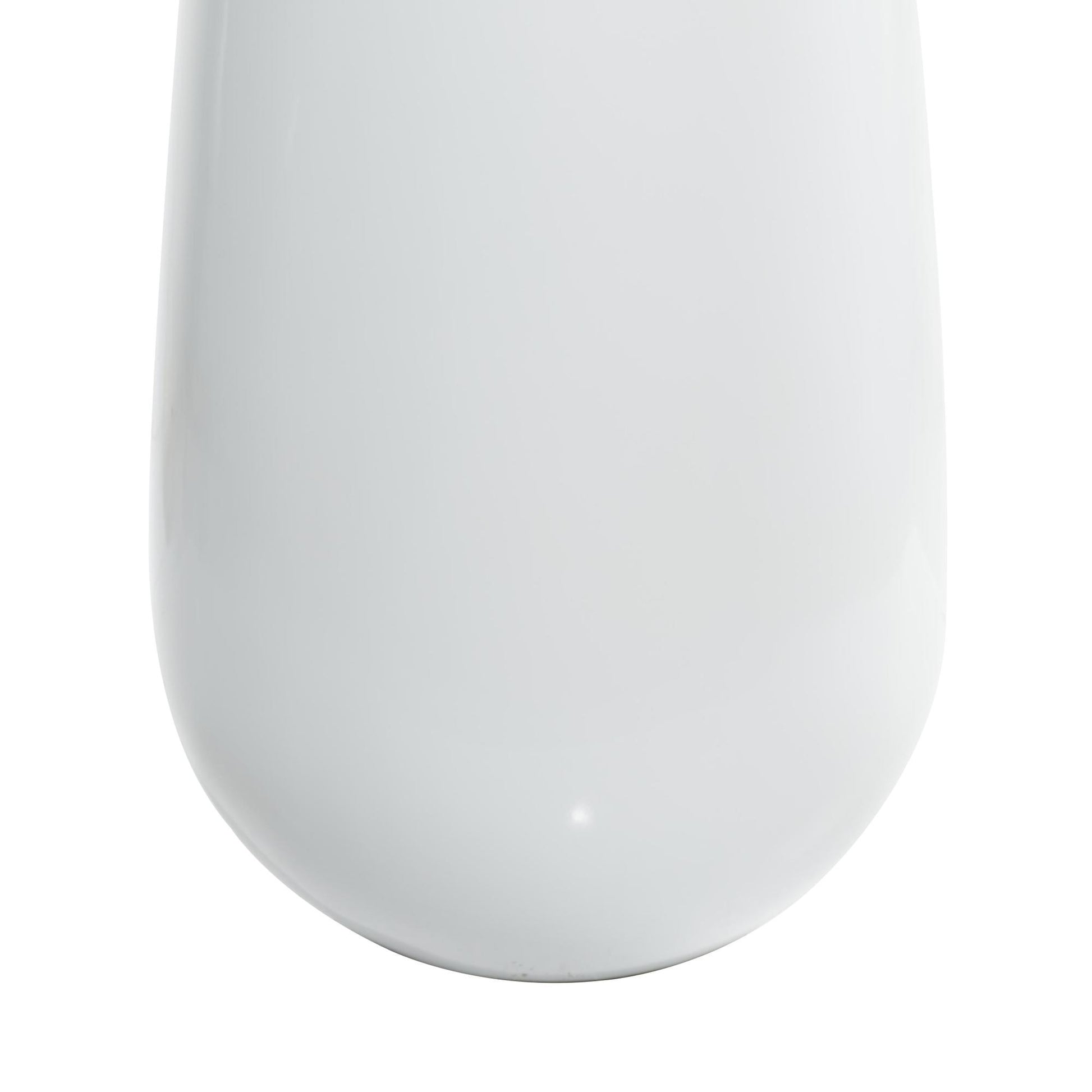 Bamboo Green Faux Foliage Indoor Outdoor Artificial Tree with Realistic Leaves and White Fiberglass Pot