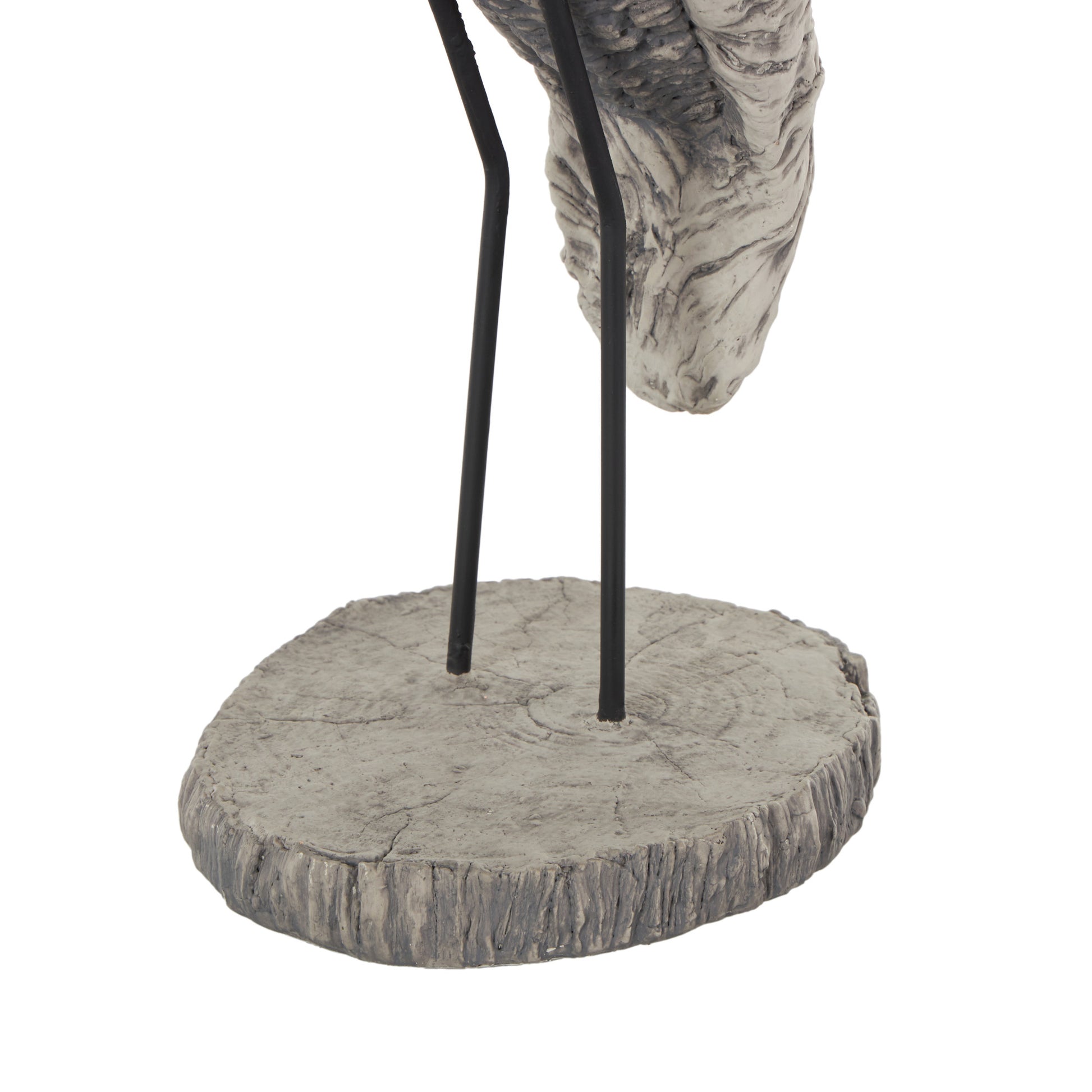 Bird Gray Polystone Textured Decorative Sculpture
