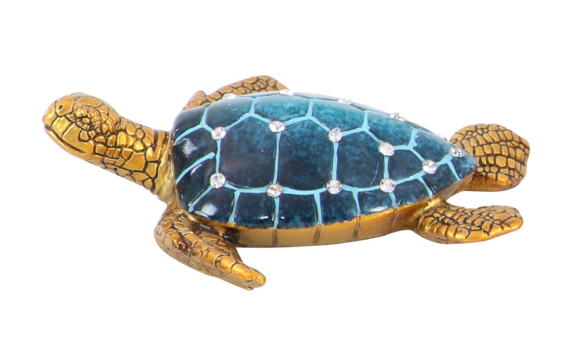 Set of 3 Turtle Brown Polystone Decorative Sculpture