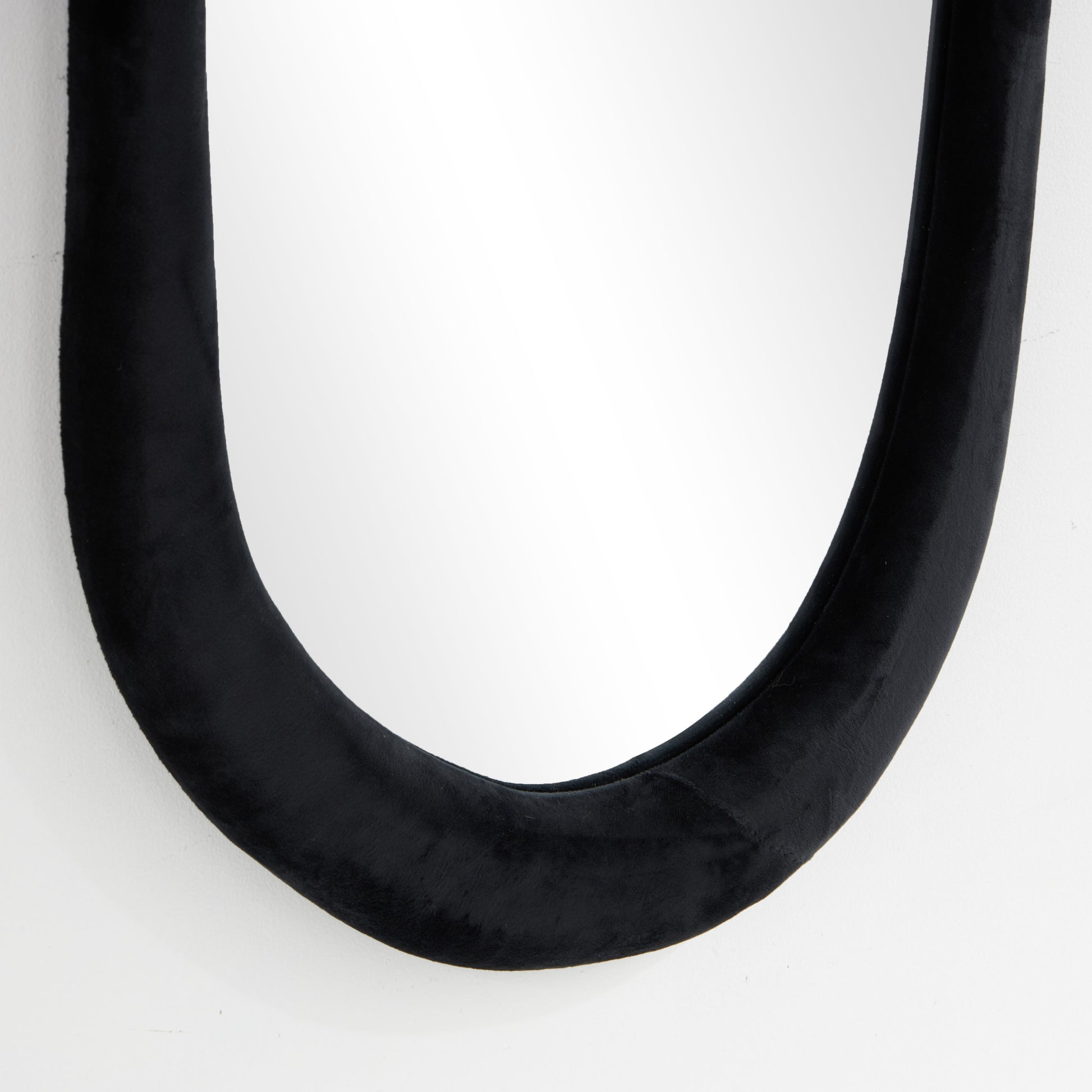 Abstract Velvet Wavy Room Wall Mirror