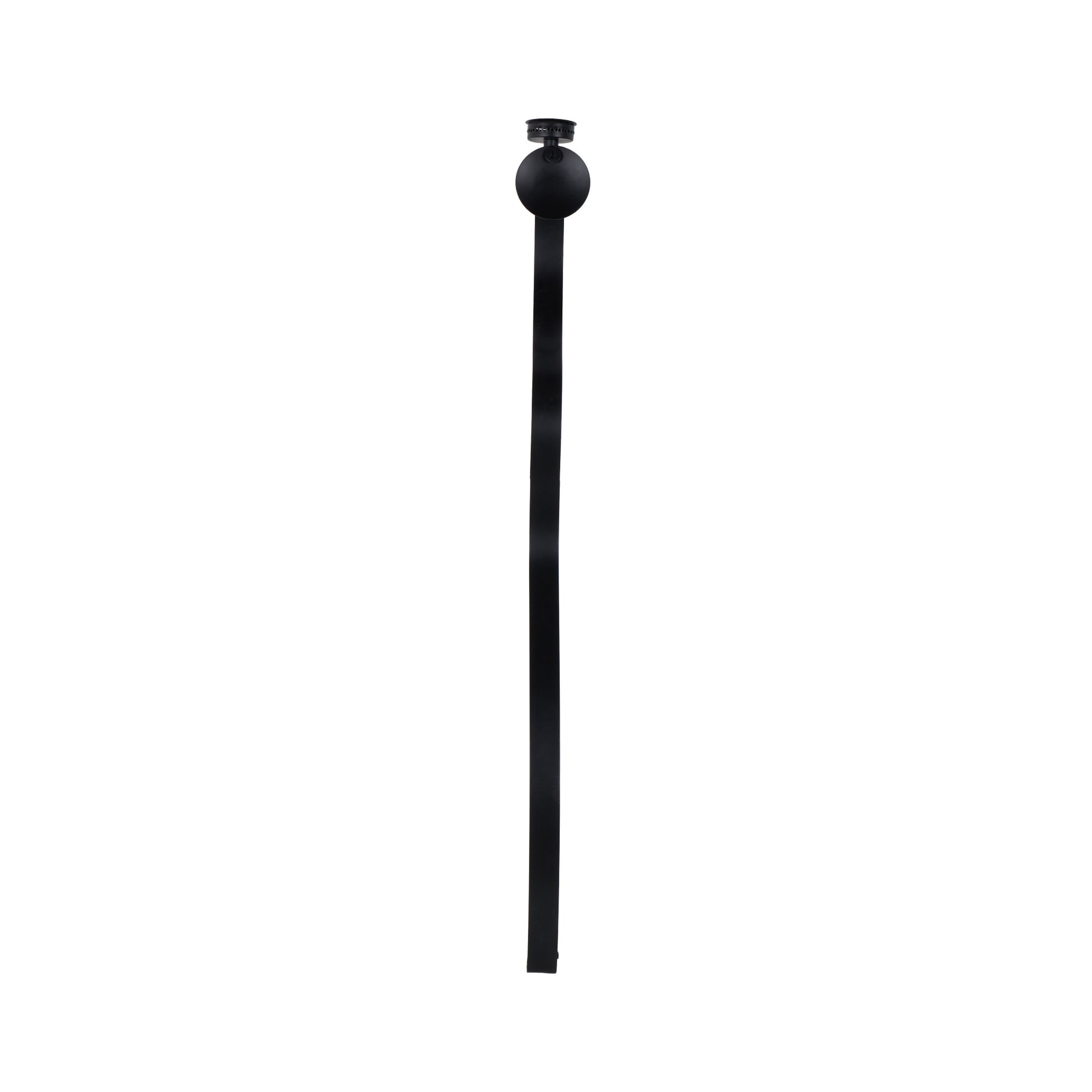 Scroll Black Metal Handmade Pillar Indoor Outdoor Wall Sconce