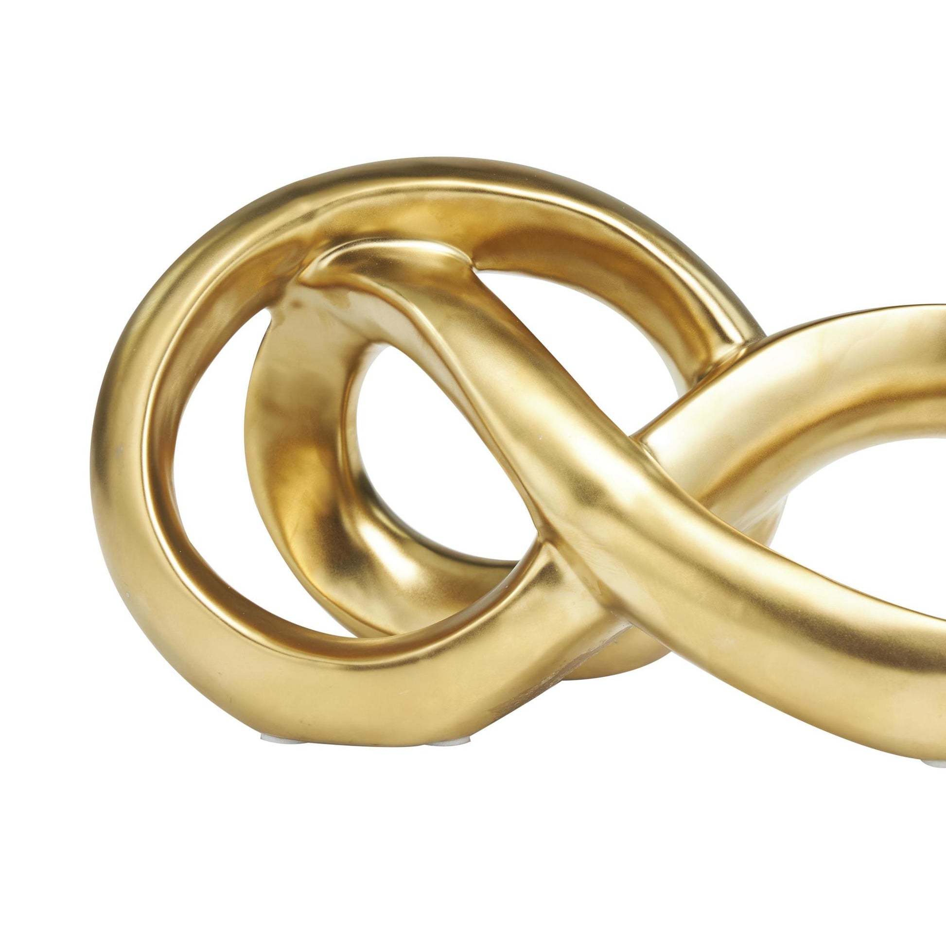 Abstract Ceramic Infinity Loop Decorative Sculpture