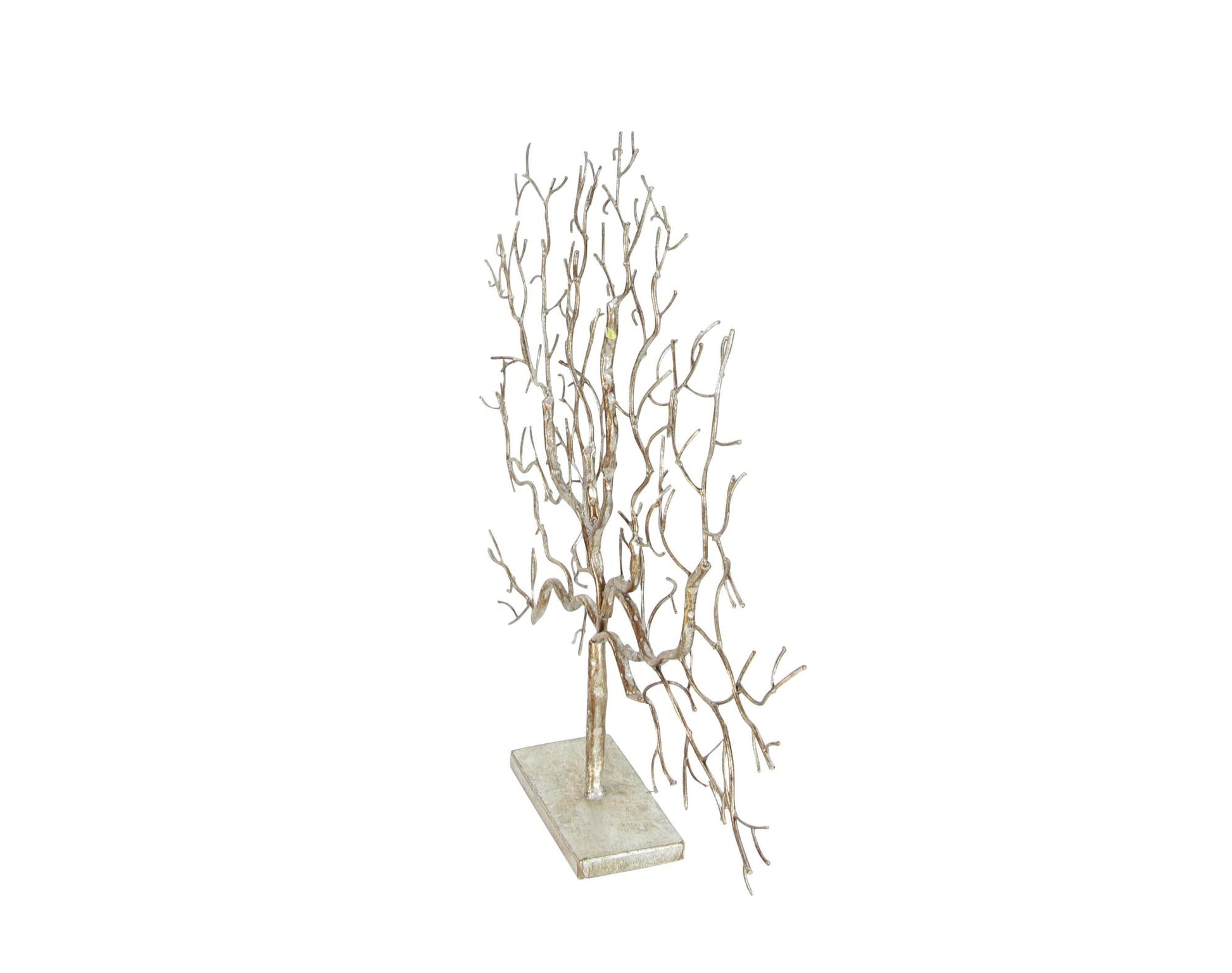 Tree Silver Metal Decorative Sculpture