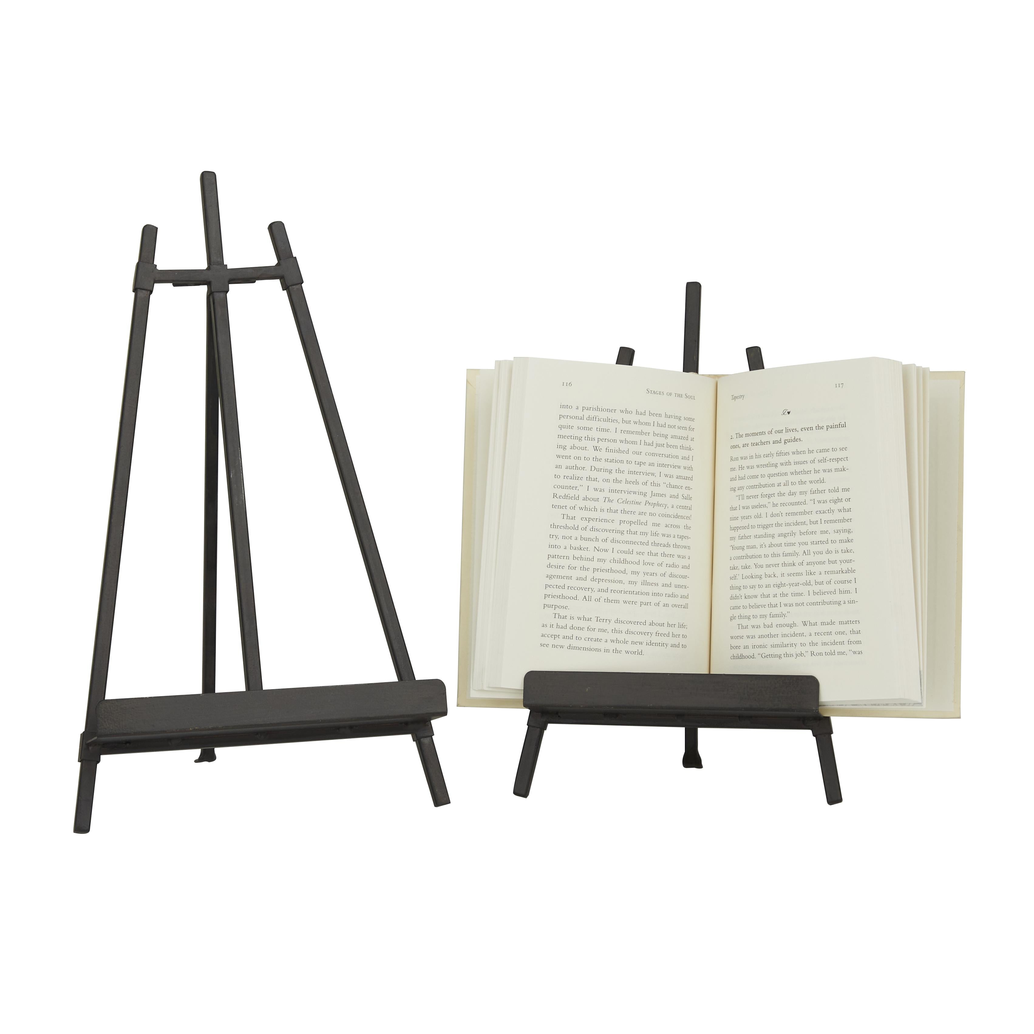 Set of 2 Metal Display Easel with Foldable Stand