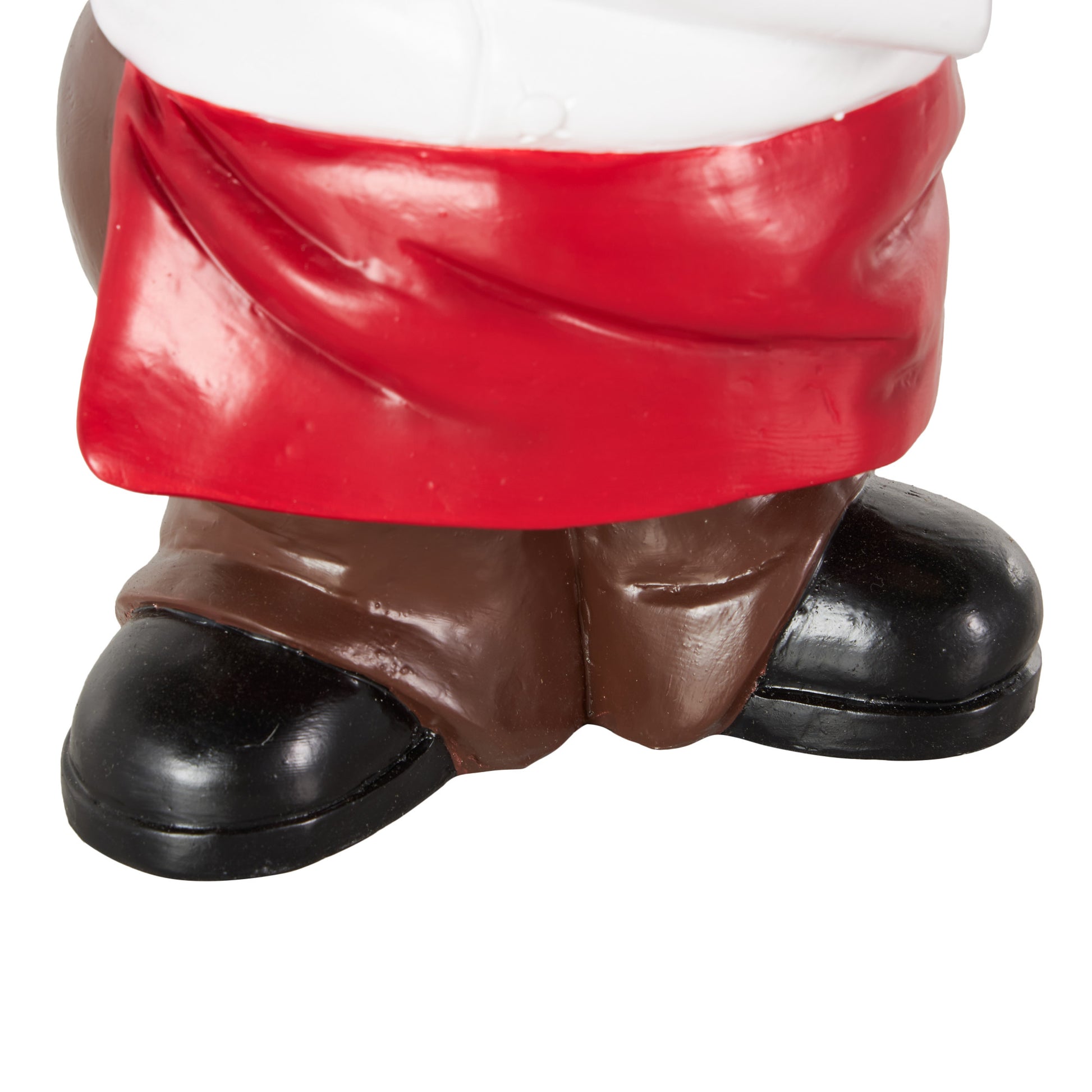 Chef White Polystone Kitchen Decorative Figurine Decorative Sculpture with Black Tray