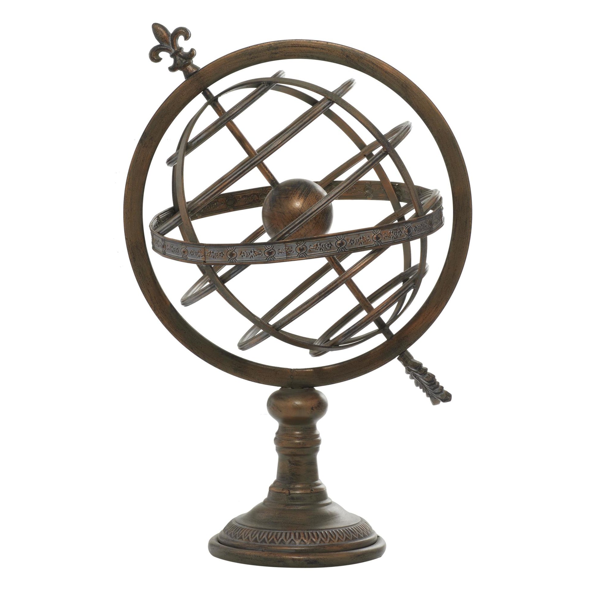 Compass Brass Metal Educational Globe