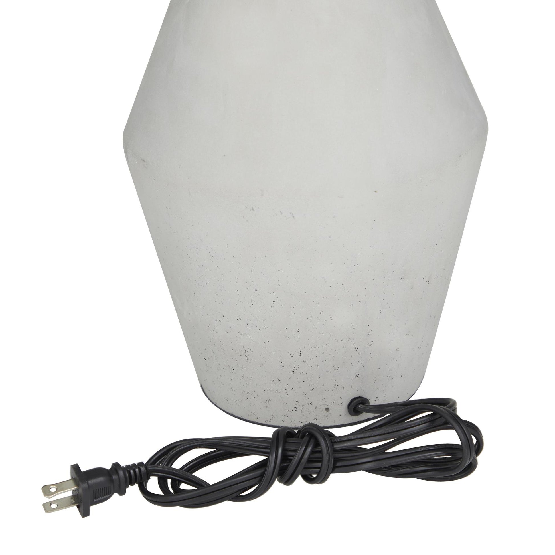 Gray Cement Stone Room Table Lamp