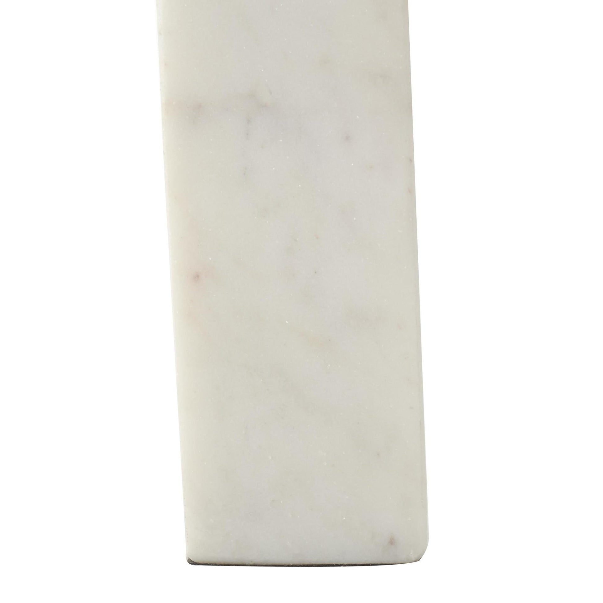 Set of 2 Geometric Marble Arched Decorative Bookends