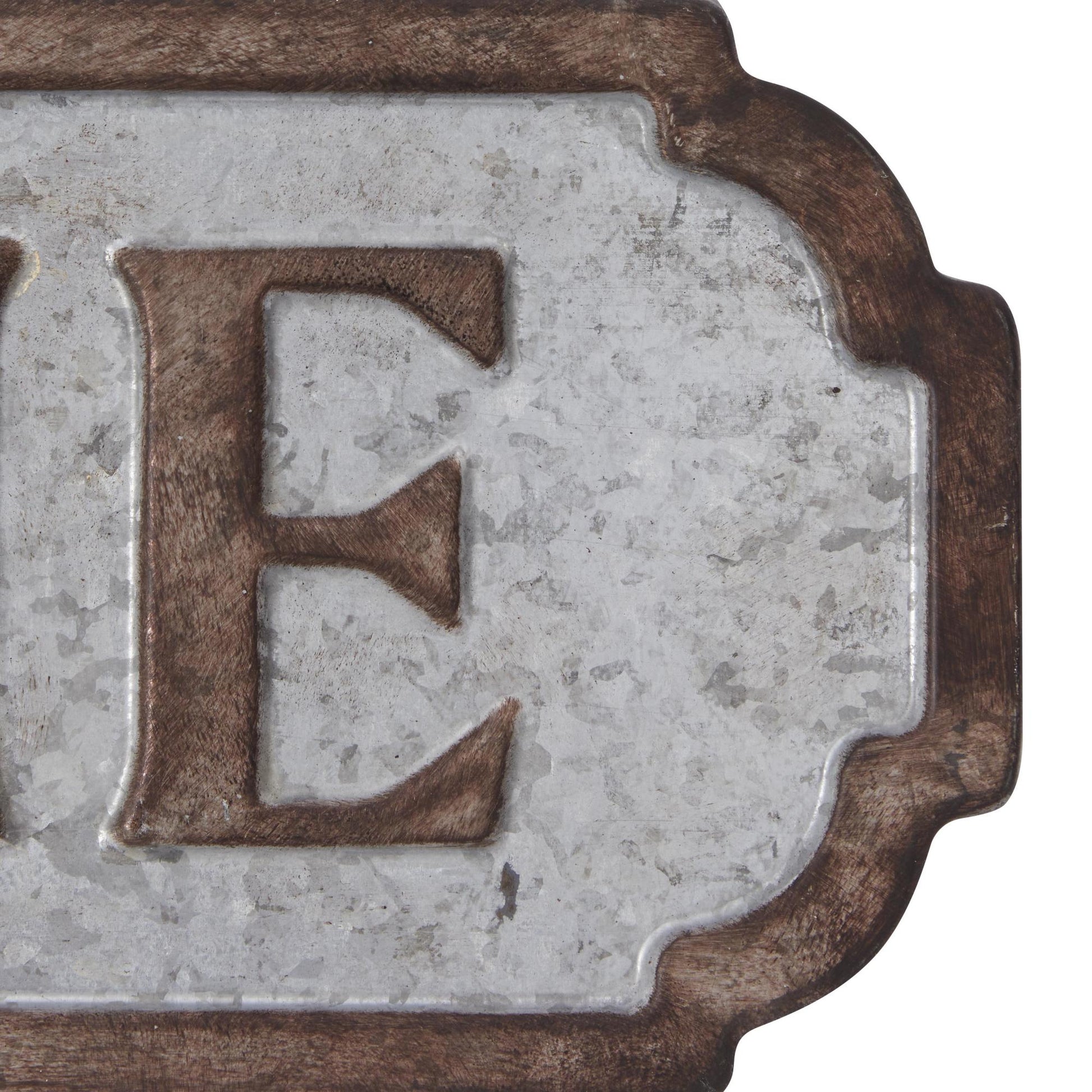 Sign Brown Metal Welcome Home Wall Decor