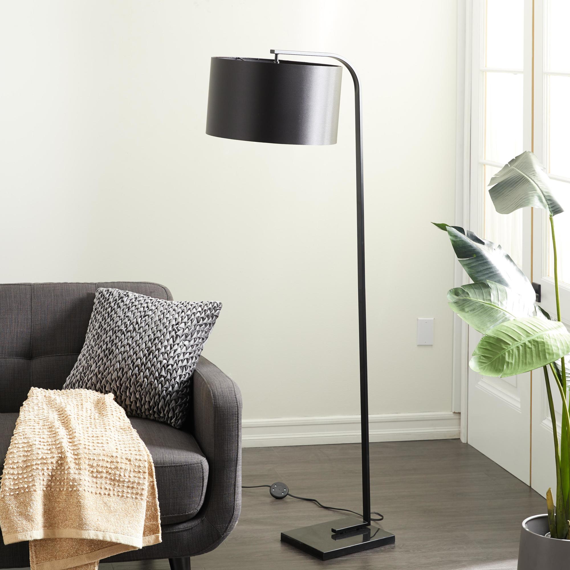 Black Metal Room Floor Lamp