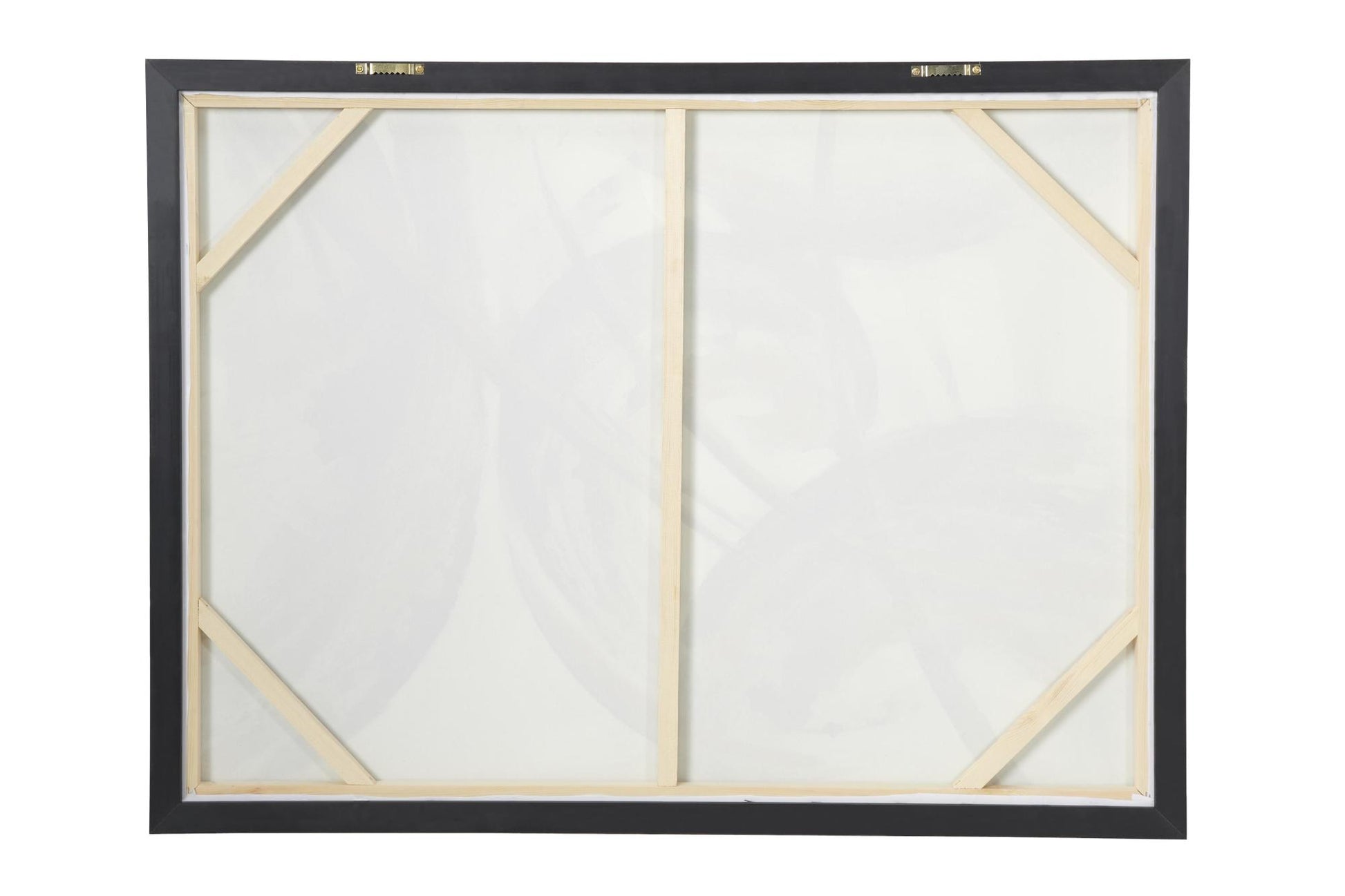 CosmoLiving by Cosmopolitan Abstract Gold Canvas Living Room Framed Wall Art with Gold Frame