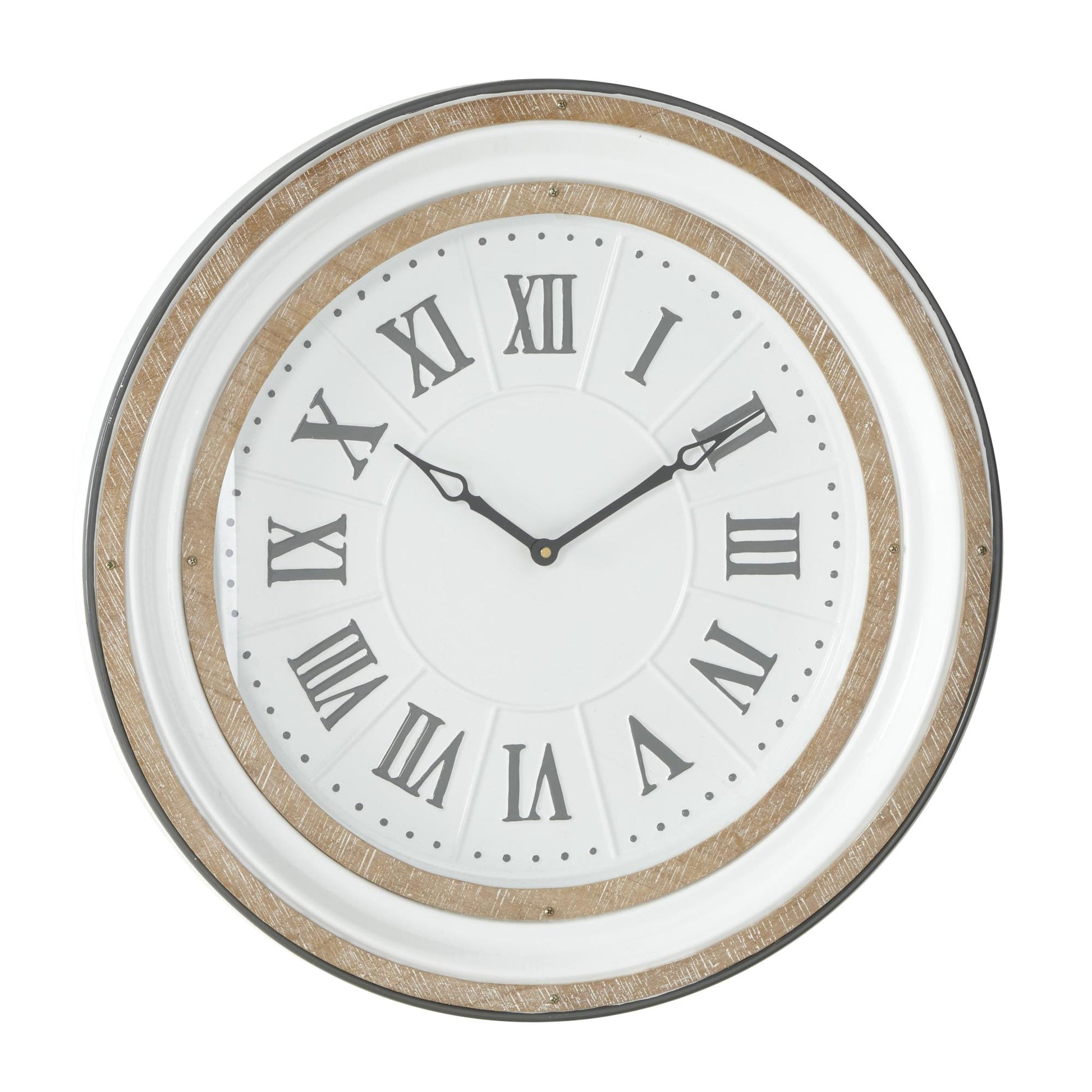 White Metal Decorative Wall Clock