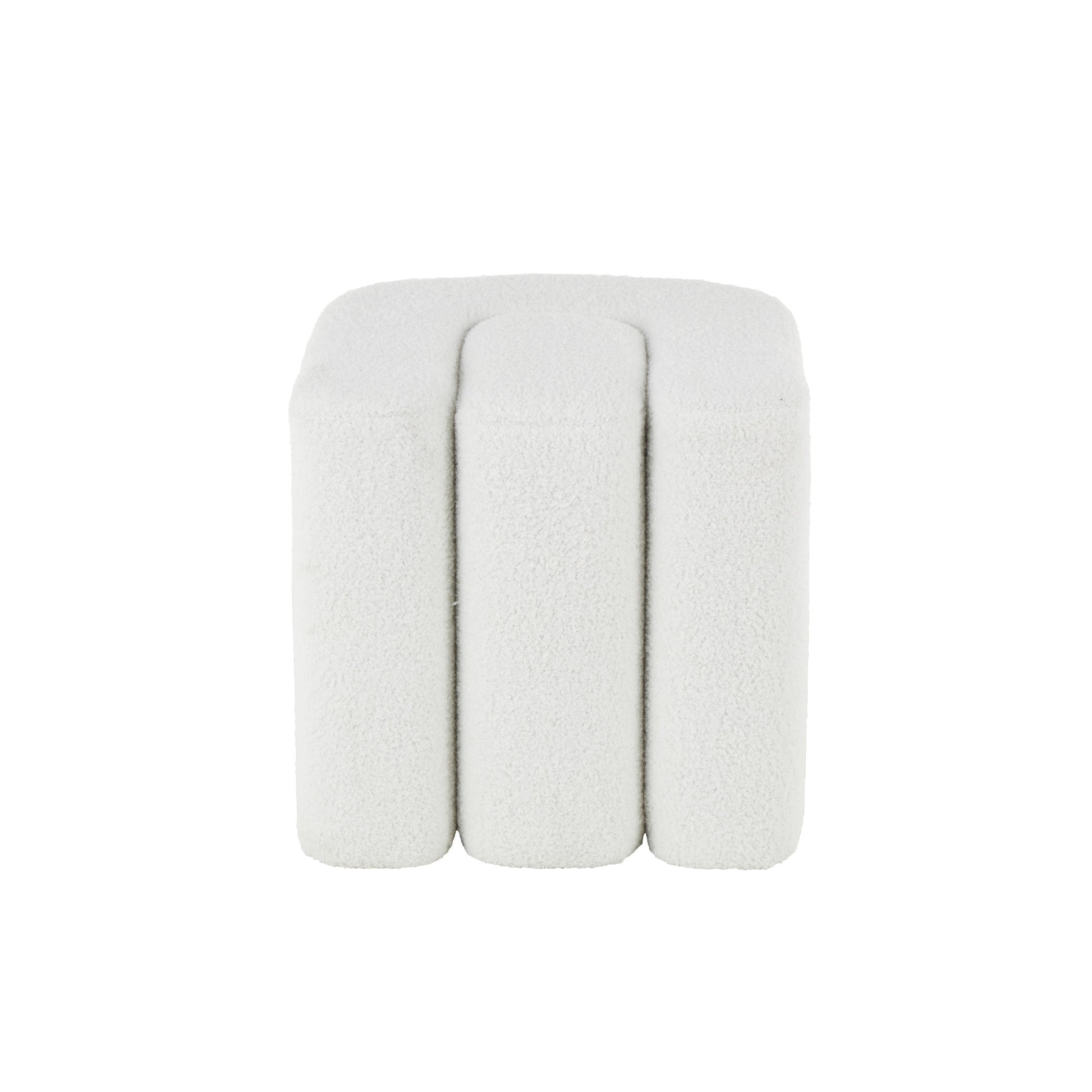 Polyester S- Shaped Room Ottoman with Connected Arches 18" x 18" x 18"