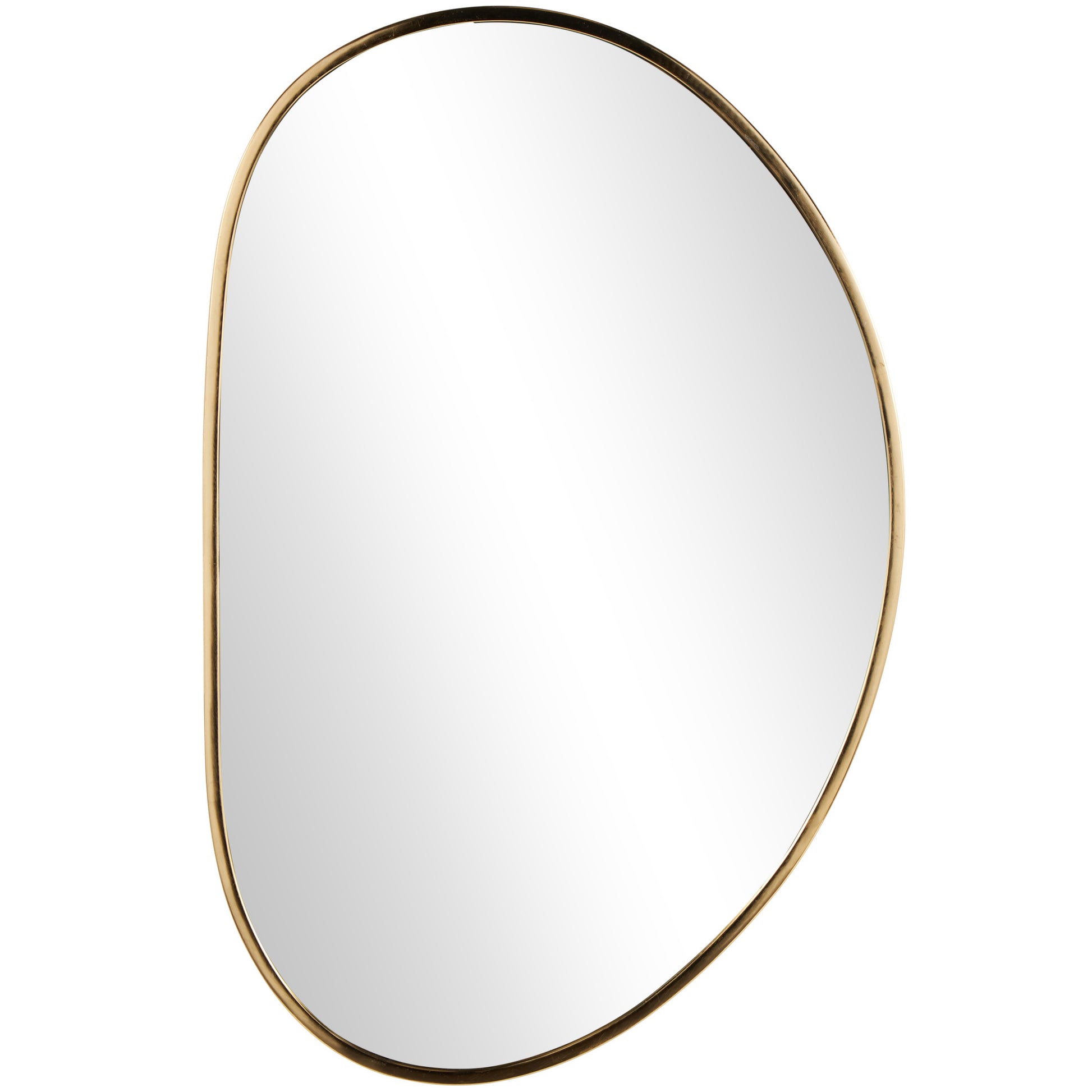 Gold Metal Oval Room Wall Mirror