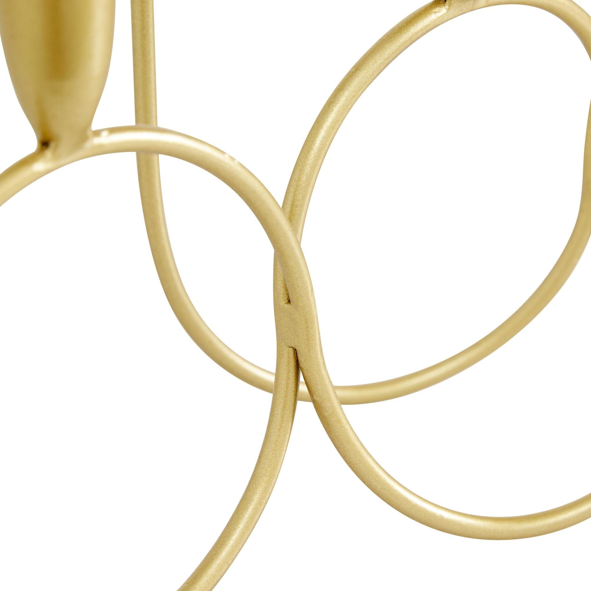 CosmoLiving by Cosmopolitan Gold Metal Decorative Candelabra
