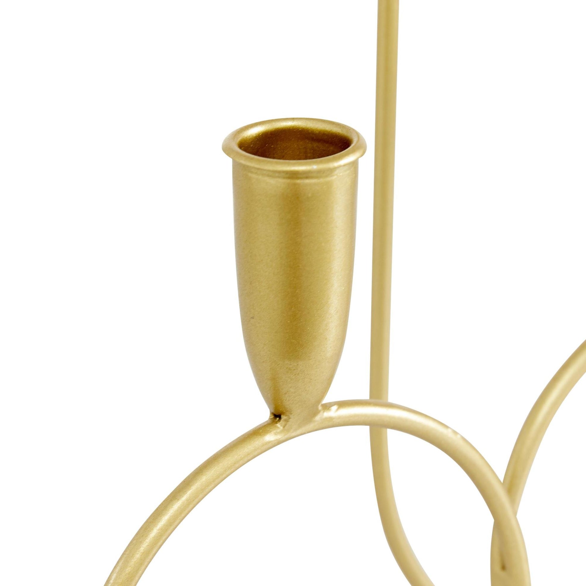 CosmoLiving by Cosmopolitan Gold Metal Decorative Candelabra
