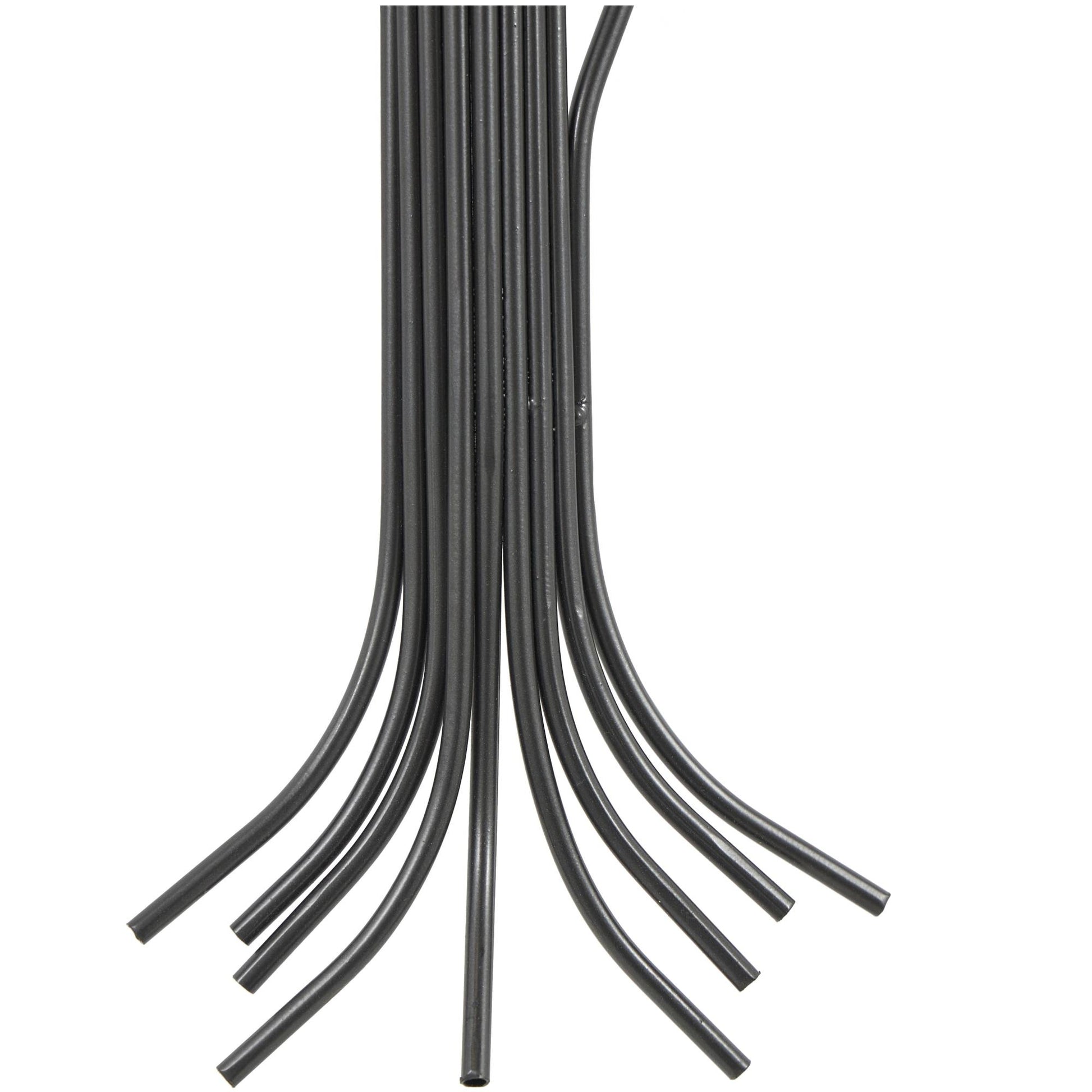 Tree Dark Gray Metal Indoor Outdoor Abstract Curved Home Wall Decor