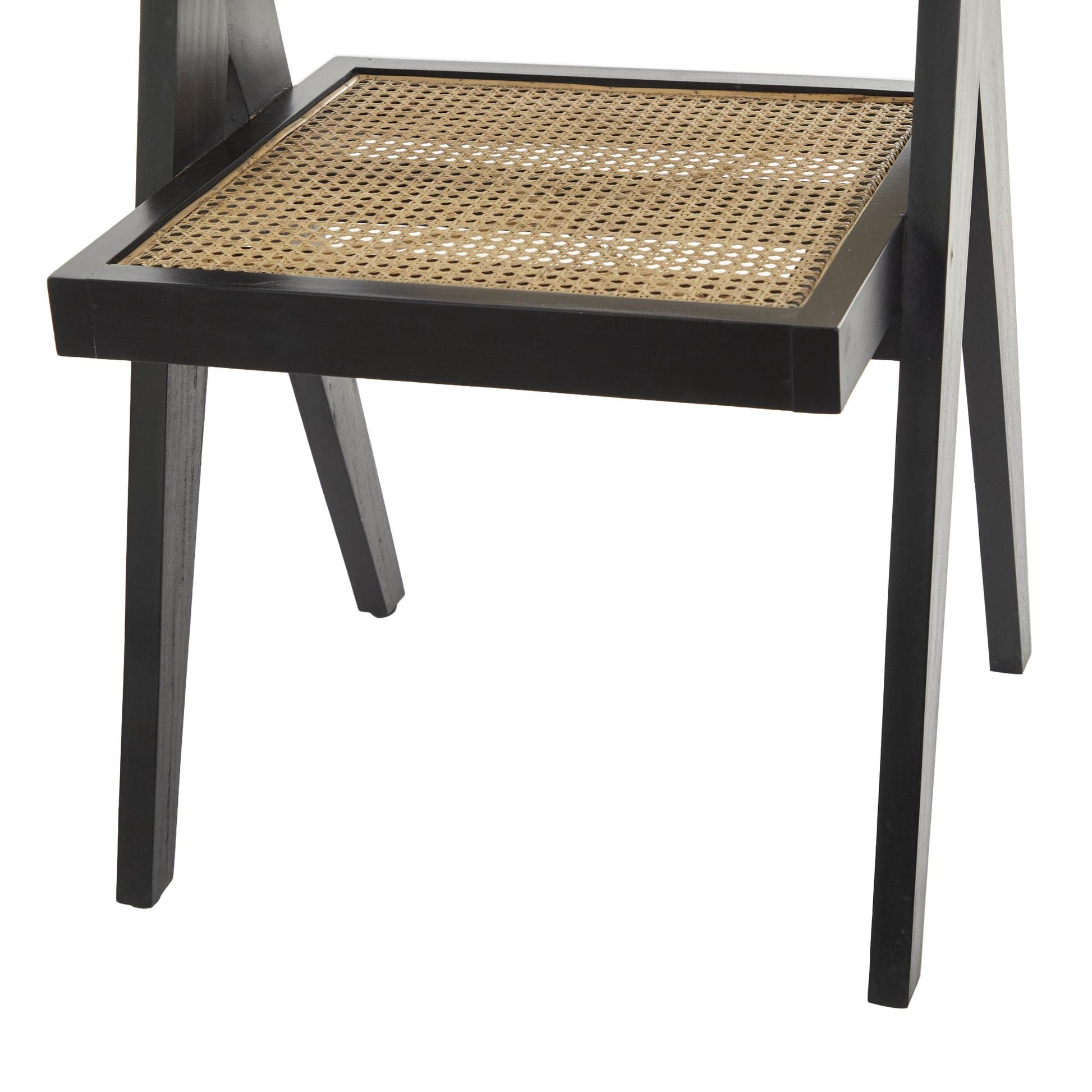 Teak Wood Handmade Woven Living Room Accent Chair with Armrests 20" x 19" x 30"