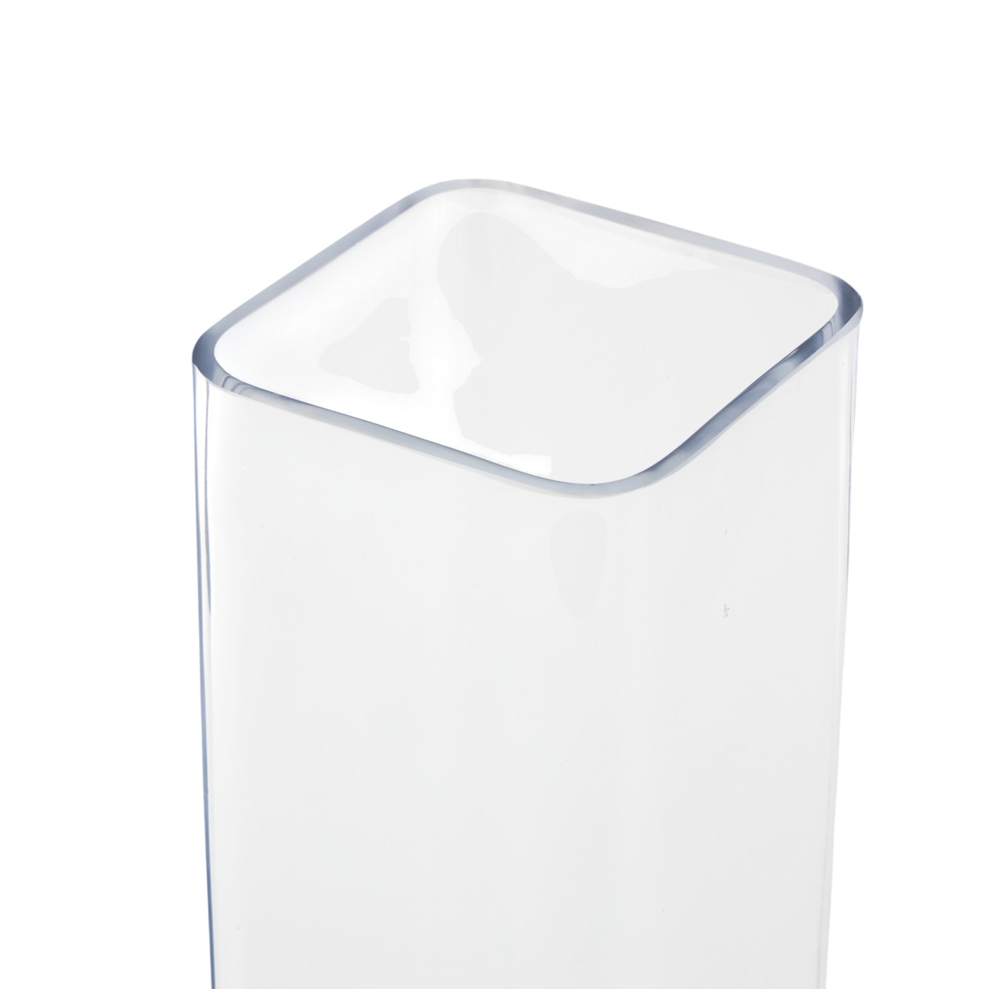Clear Glass Tall Decorative Vase