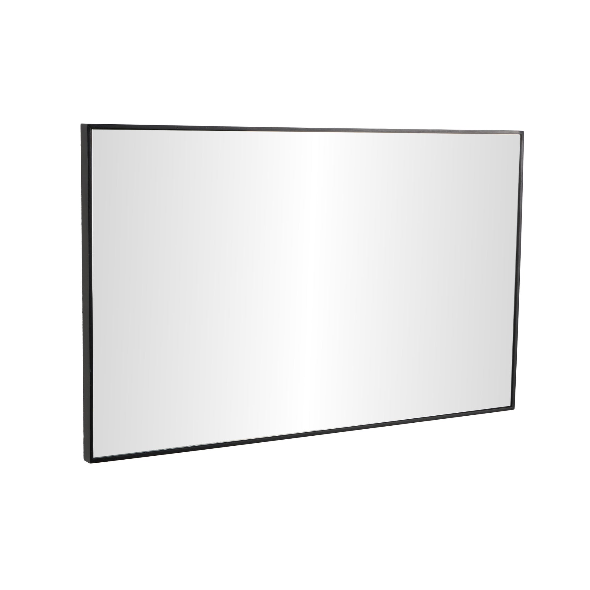 Wooden Room Wall Mirror with Thin Minimalistic Frame 24" x 1" x 40"