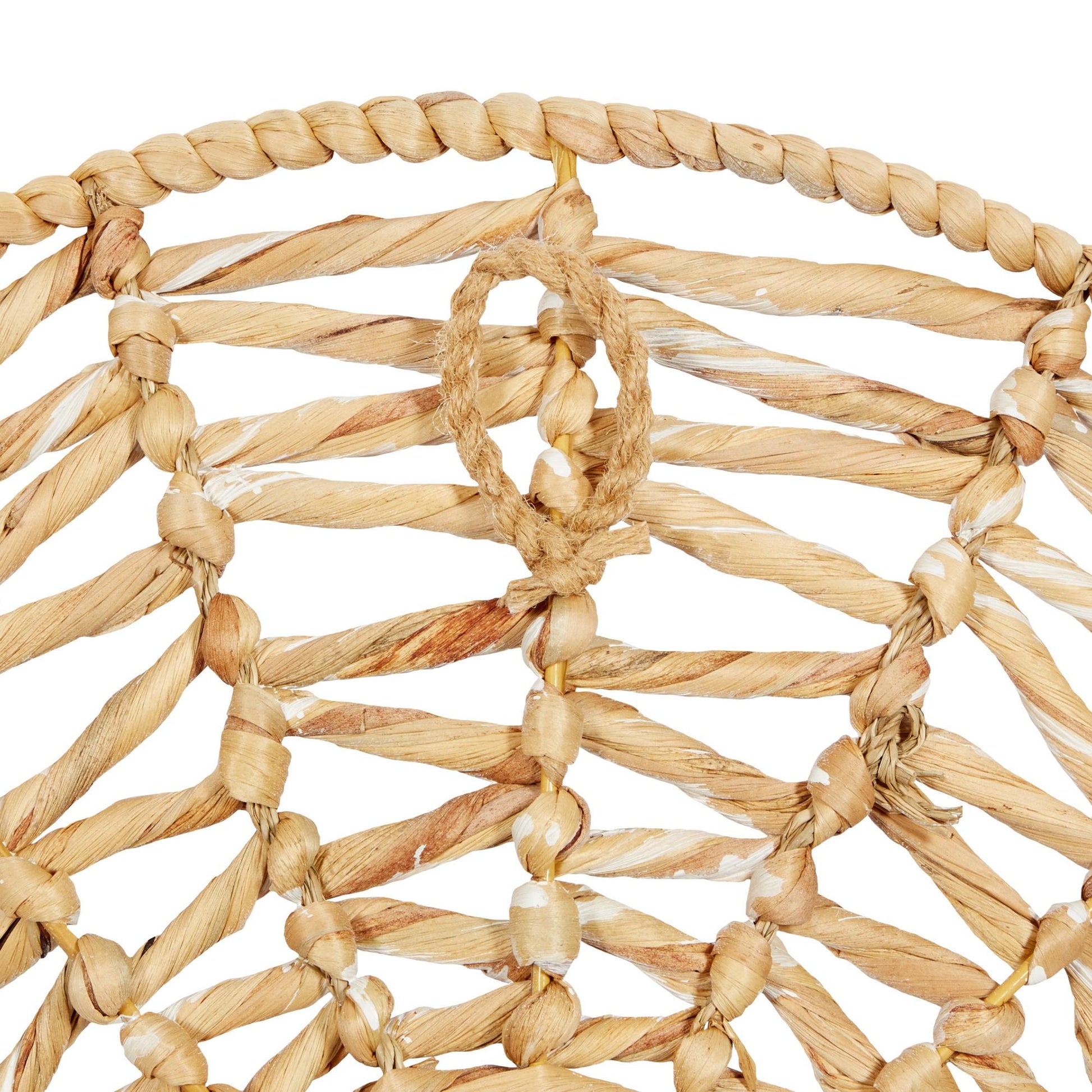 Set of 3 Plate Dried Plant Handmade Woven Basket Home Wall Decor Set of 3 20", 24", 28"H