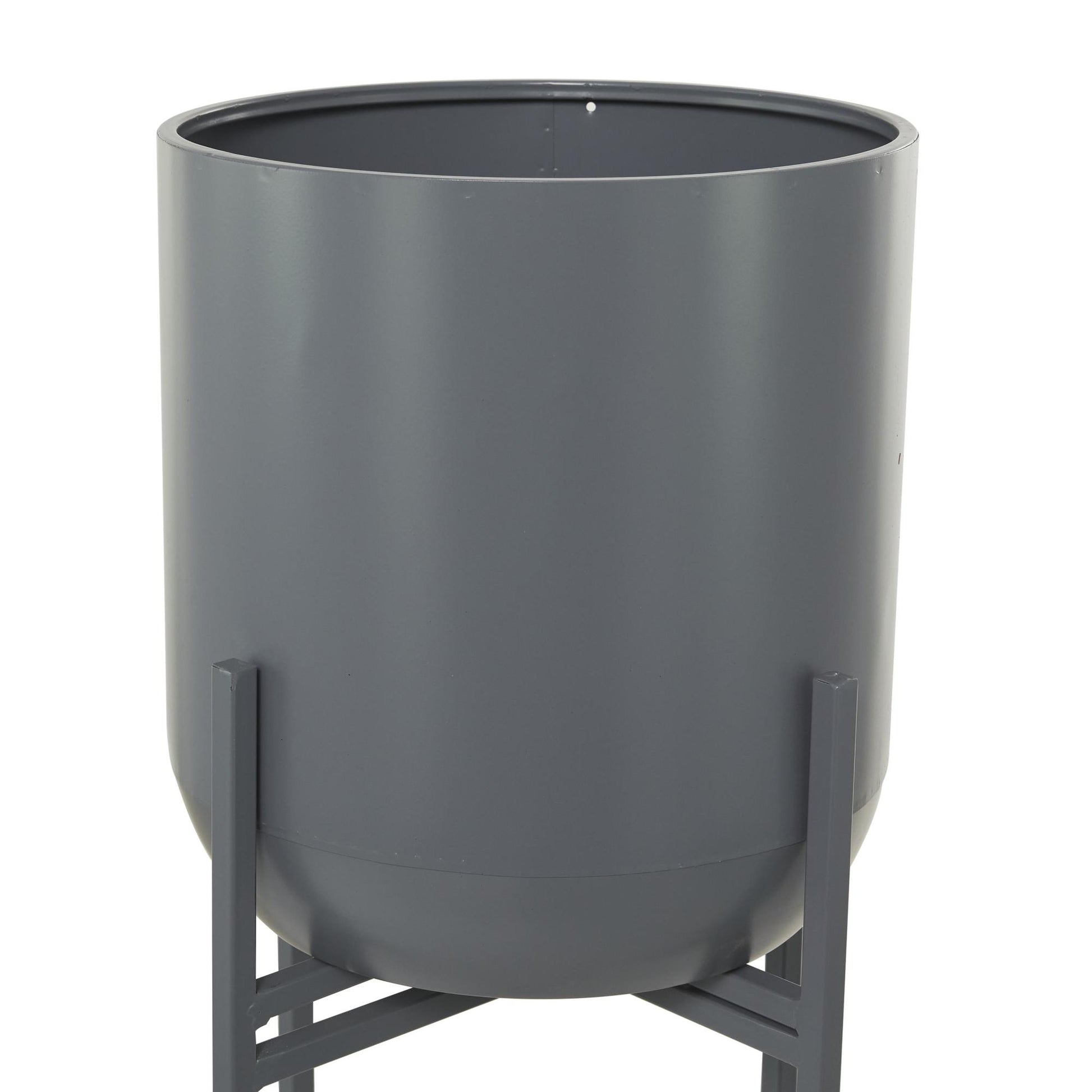 CosmoLiving by Cosmopolitan Metal Matte Dome Indoor Outdoor Planter with Removable Stand
