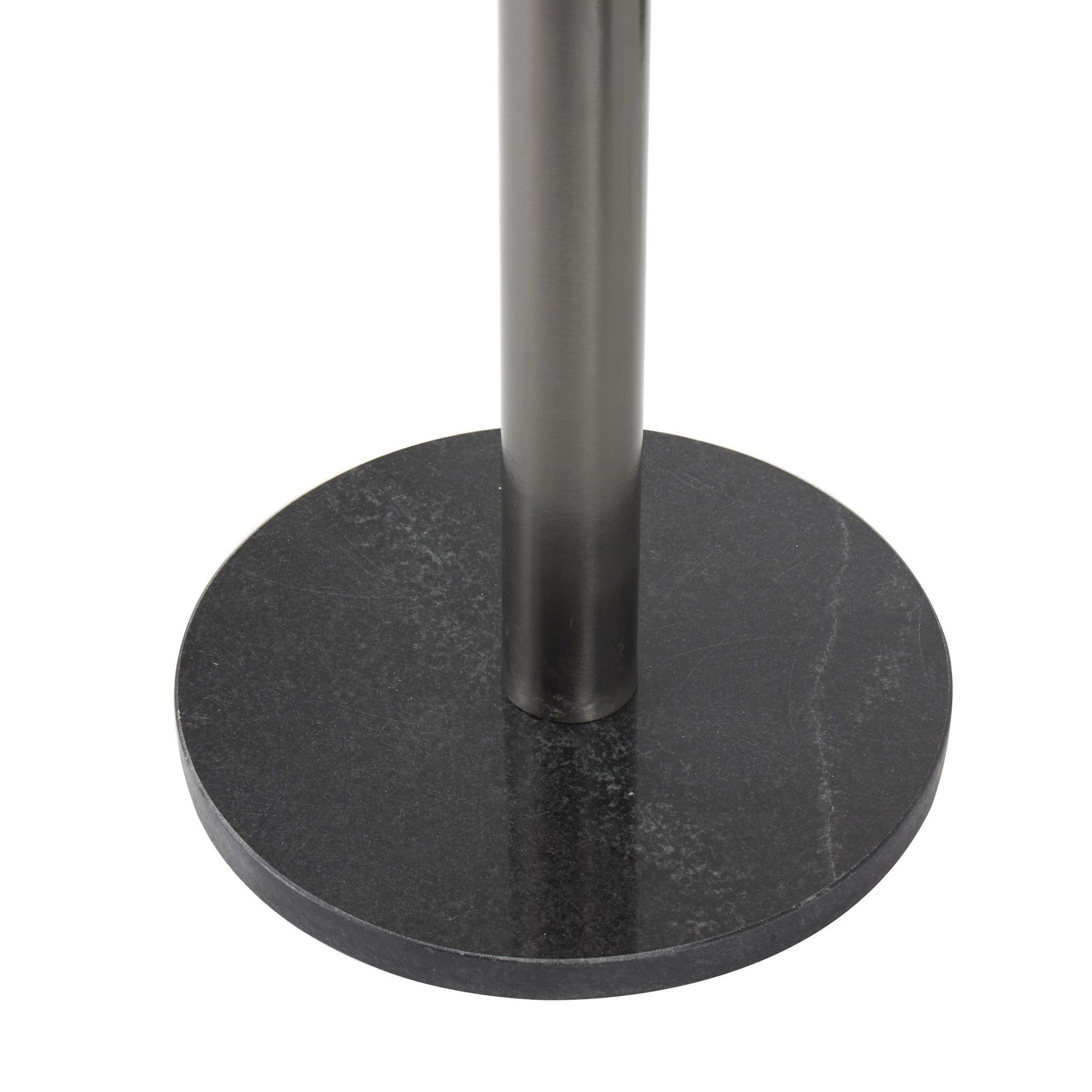 Set of 3 Wine Silver Metal Glass Inspired Indoor Outdoor Planter with Black Marble Base