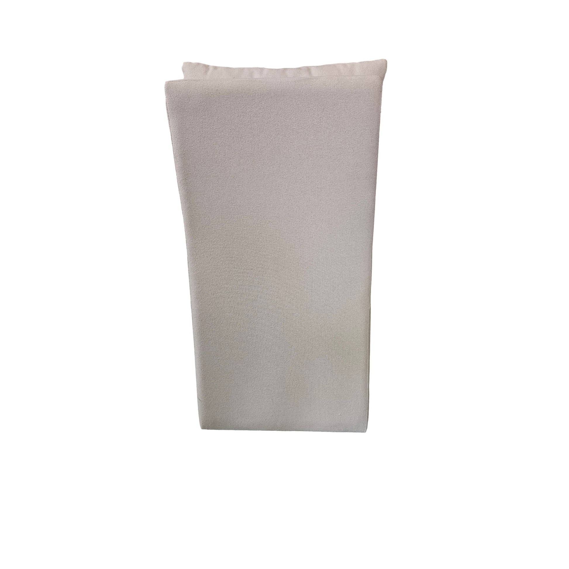 White Fabric Square Living Room Accent Chair with Backrest Cushion