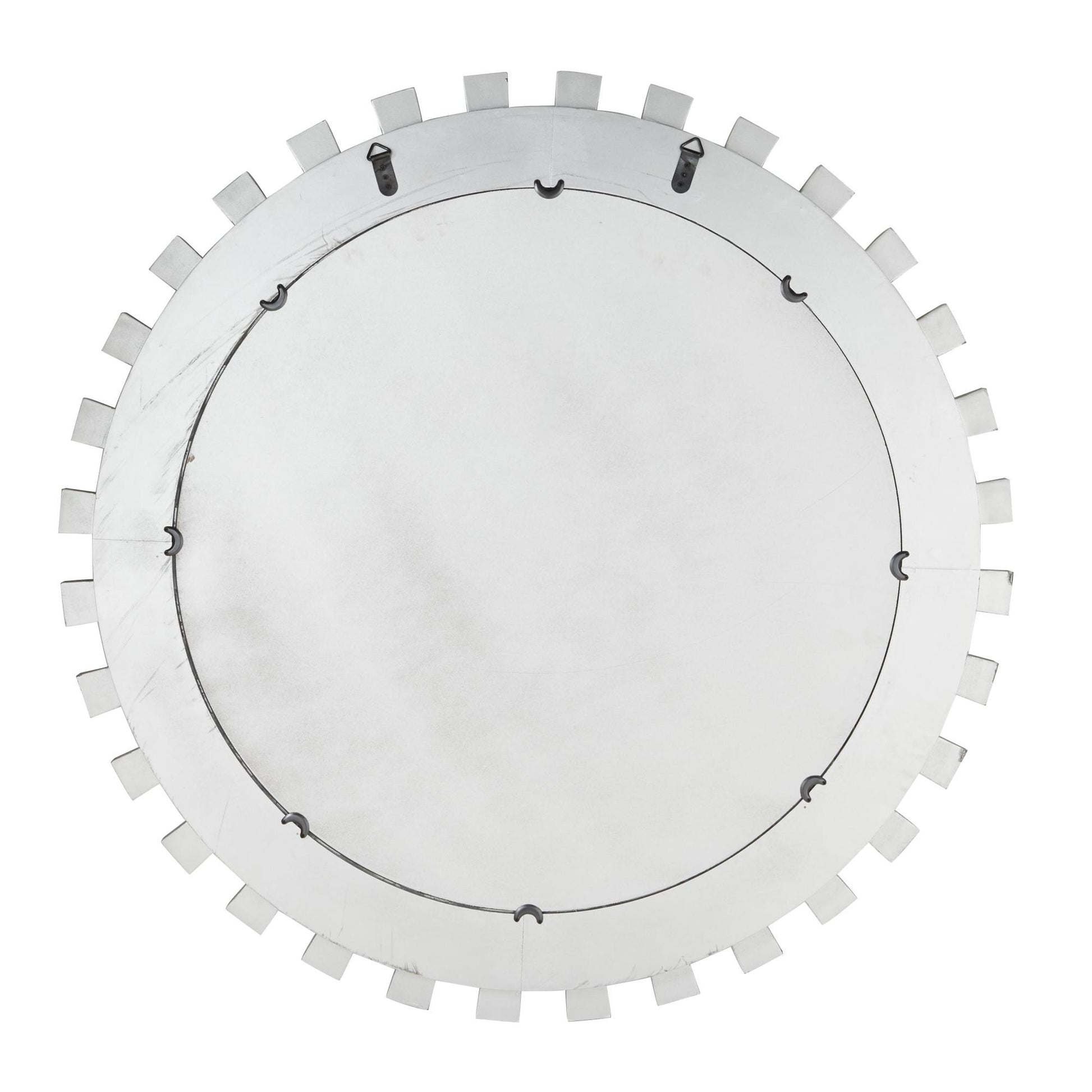 CosmoLiving by Cosmopolitan Starburst Silver Glass Room Wall Mirror