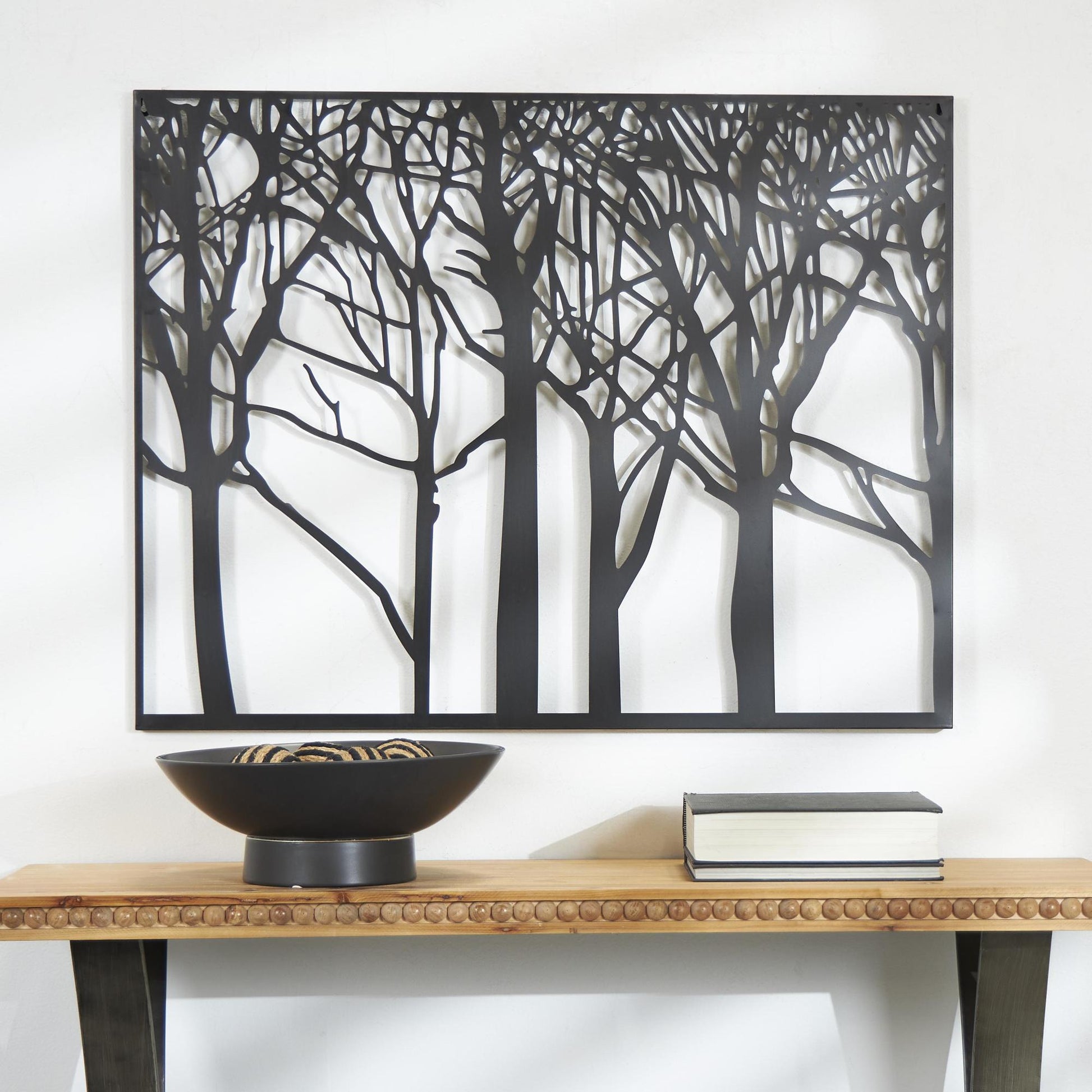 Tree Black Metal Home Wall Decor