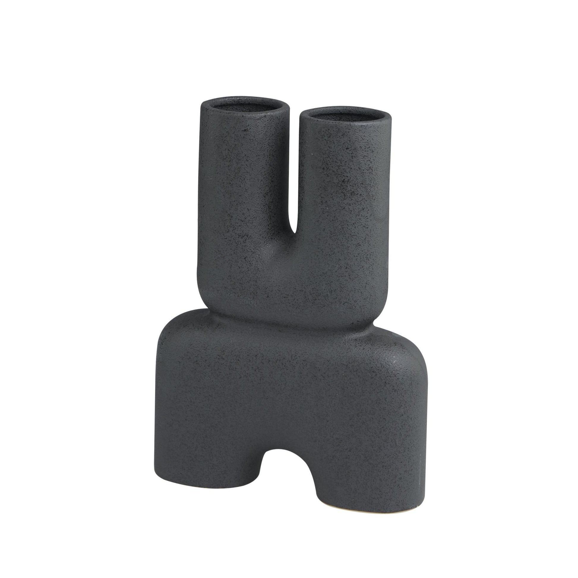Abstract Ceramic U-Shaped Decorative Vase
