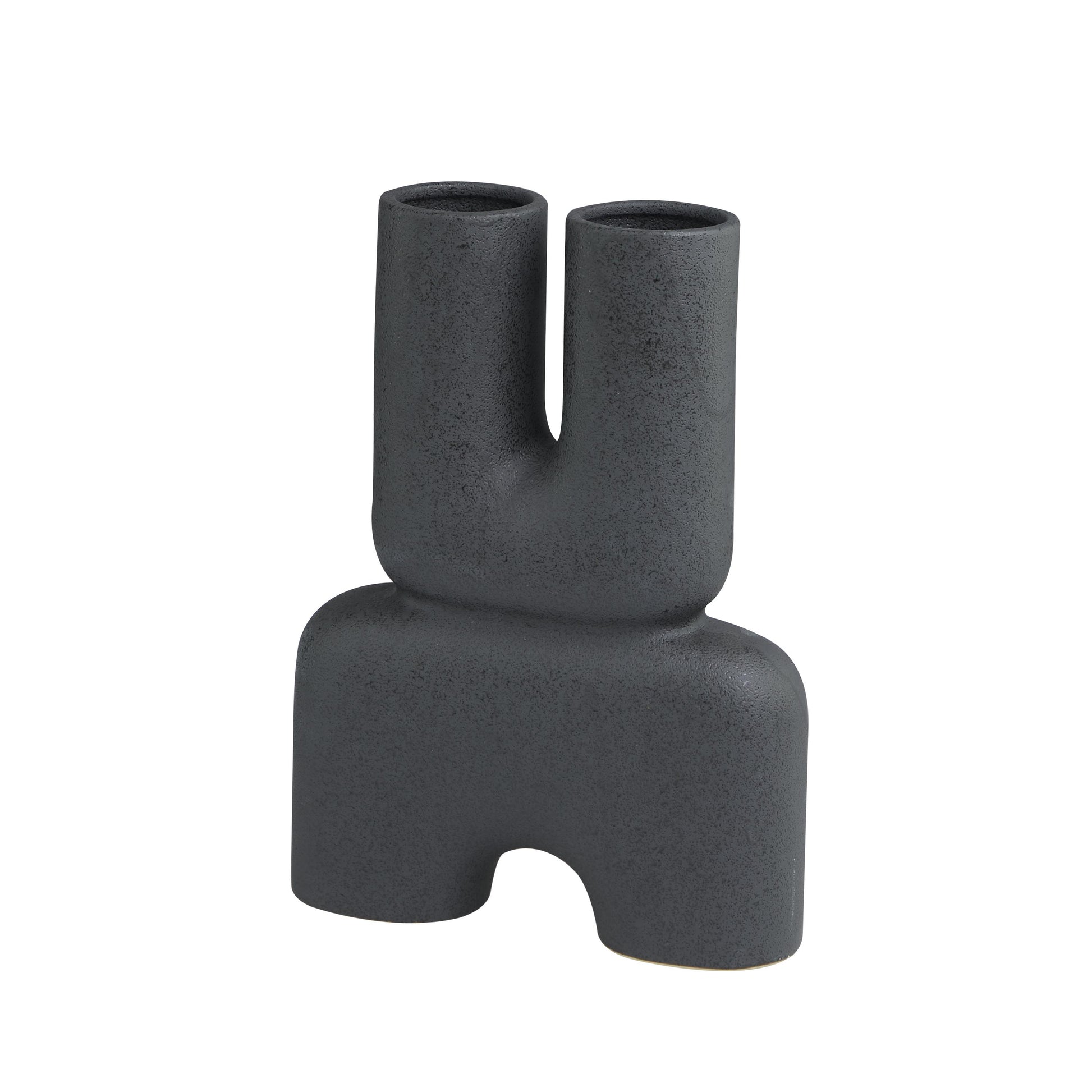 Abstract Ceramic U-Shaped Decorative Vase
