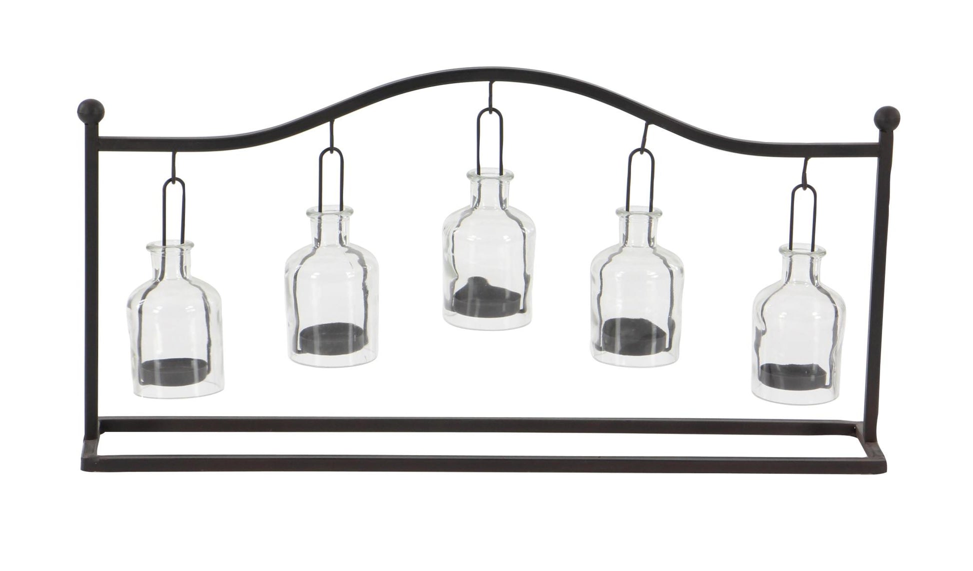 Metal Hanging Bottle Decorative Indoor Outdoor Candle Lantern