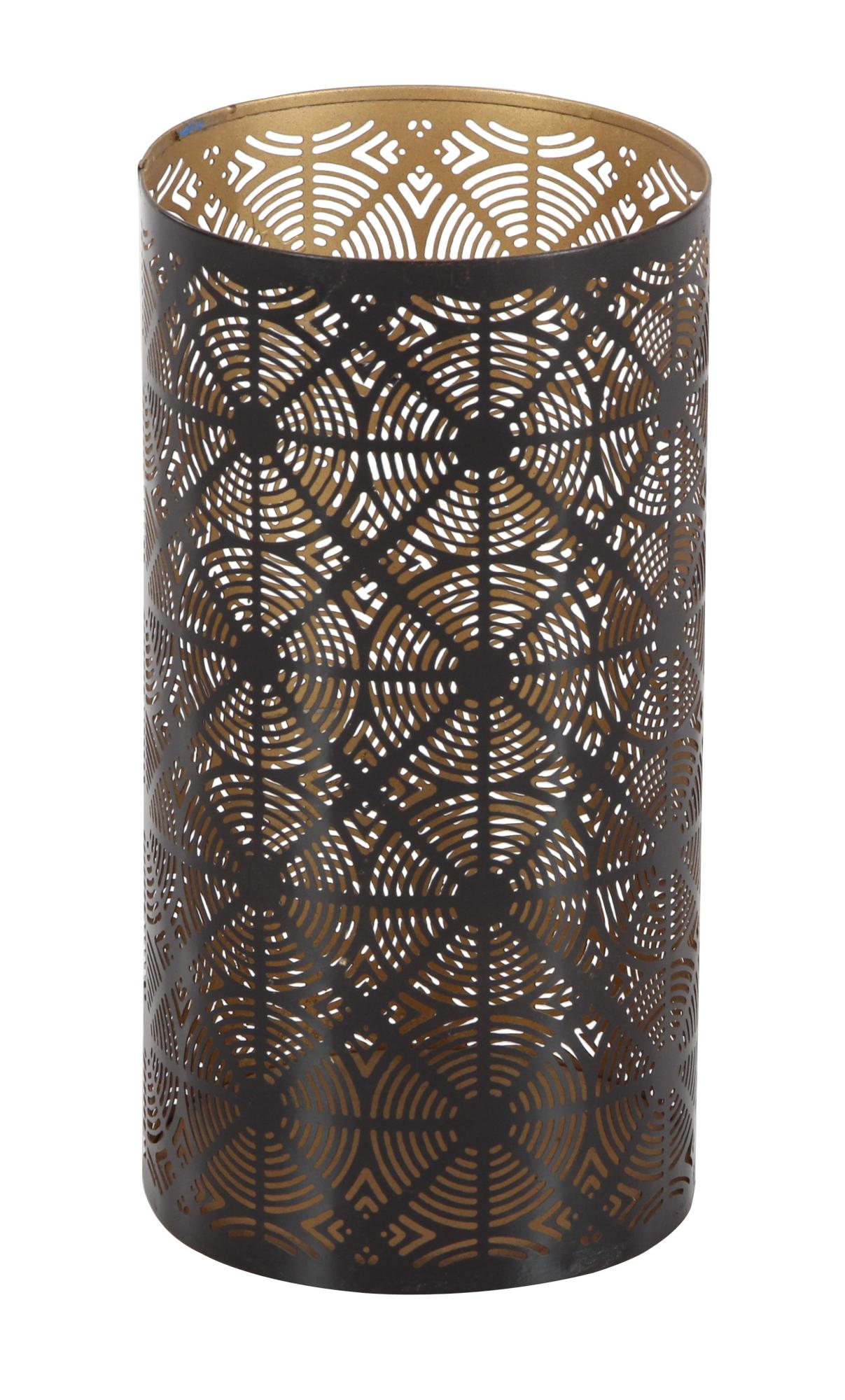 Set of 3 Geometric Metal Decorative Indoor Outdoor Candle Lantern Set of 3 12", 10", 6"H