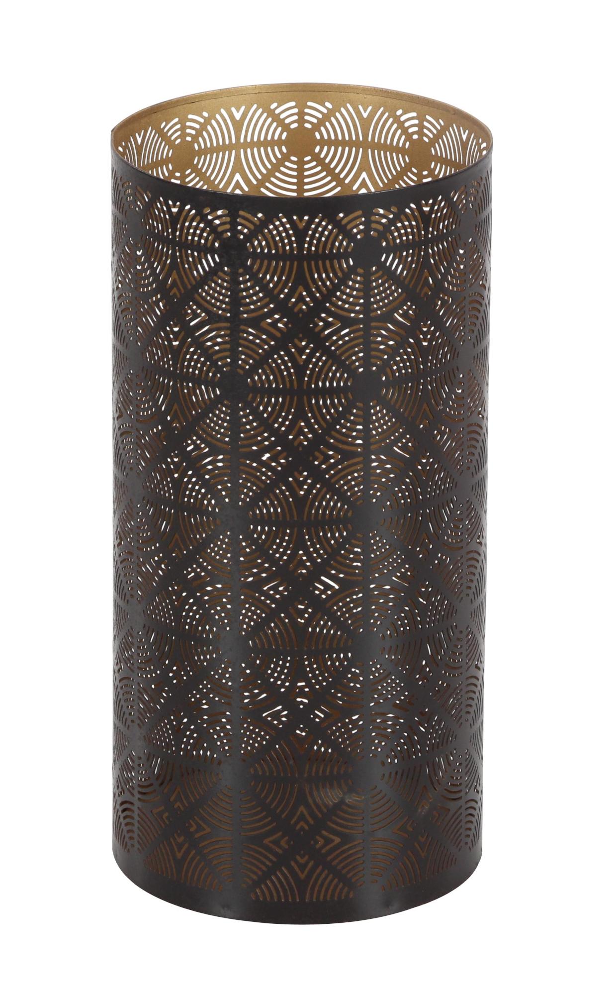 Set of 3 Geometric Metal Decorative Indoor Outdoor Candle Lantern Set of 3 12", 10", 6"H