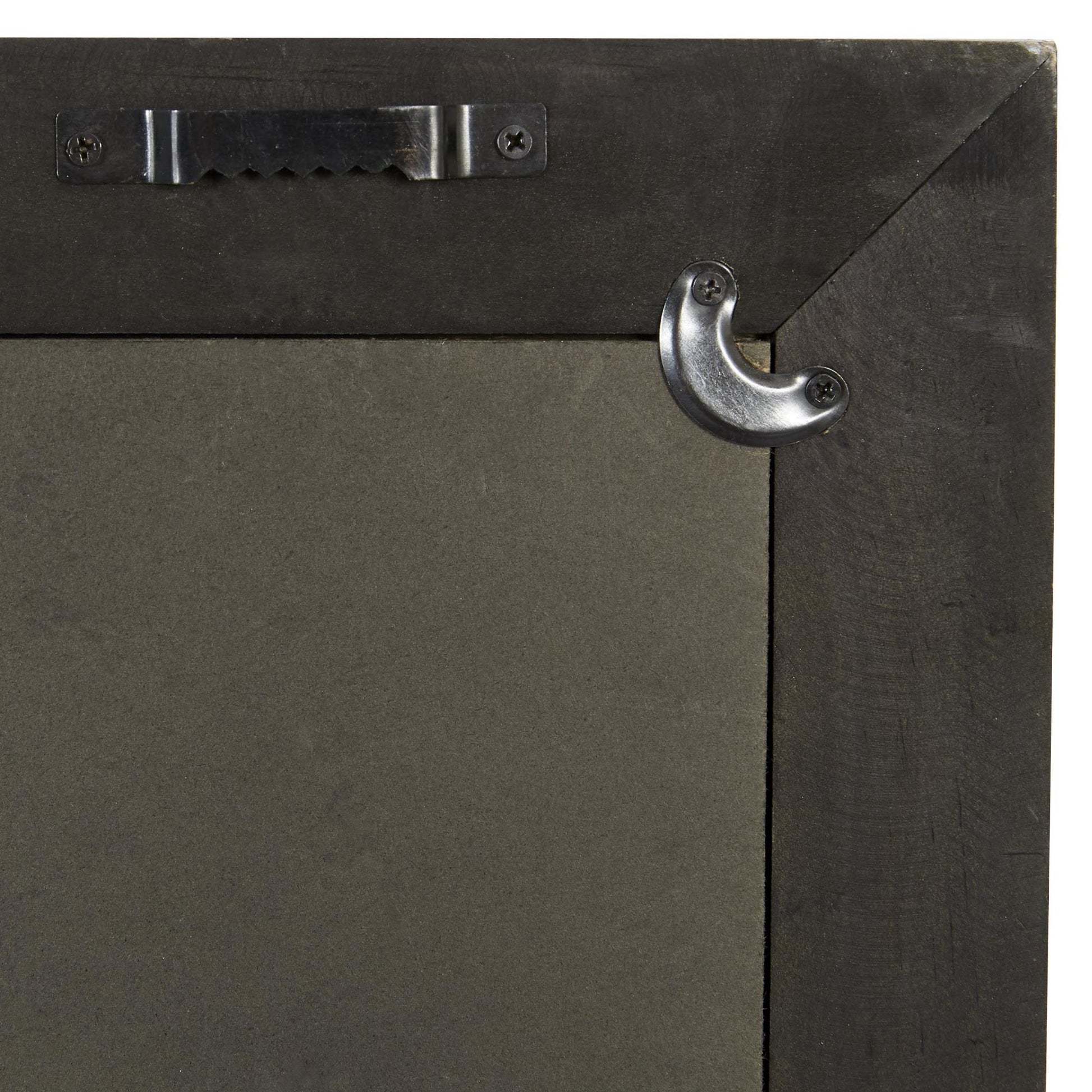 Set of 2 Bird Black Wood Living Room Framed Wall Art with Black Frame