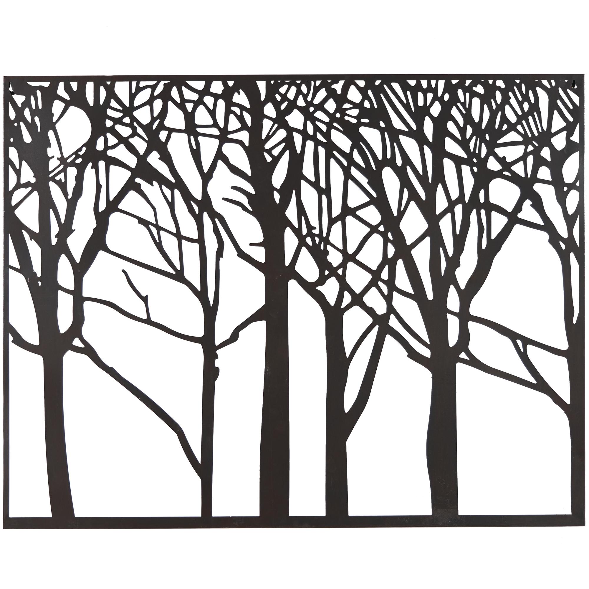 Tree Black Metal Home Wall Decor