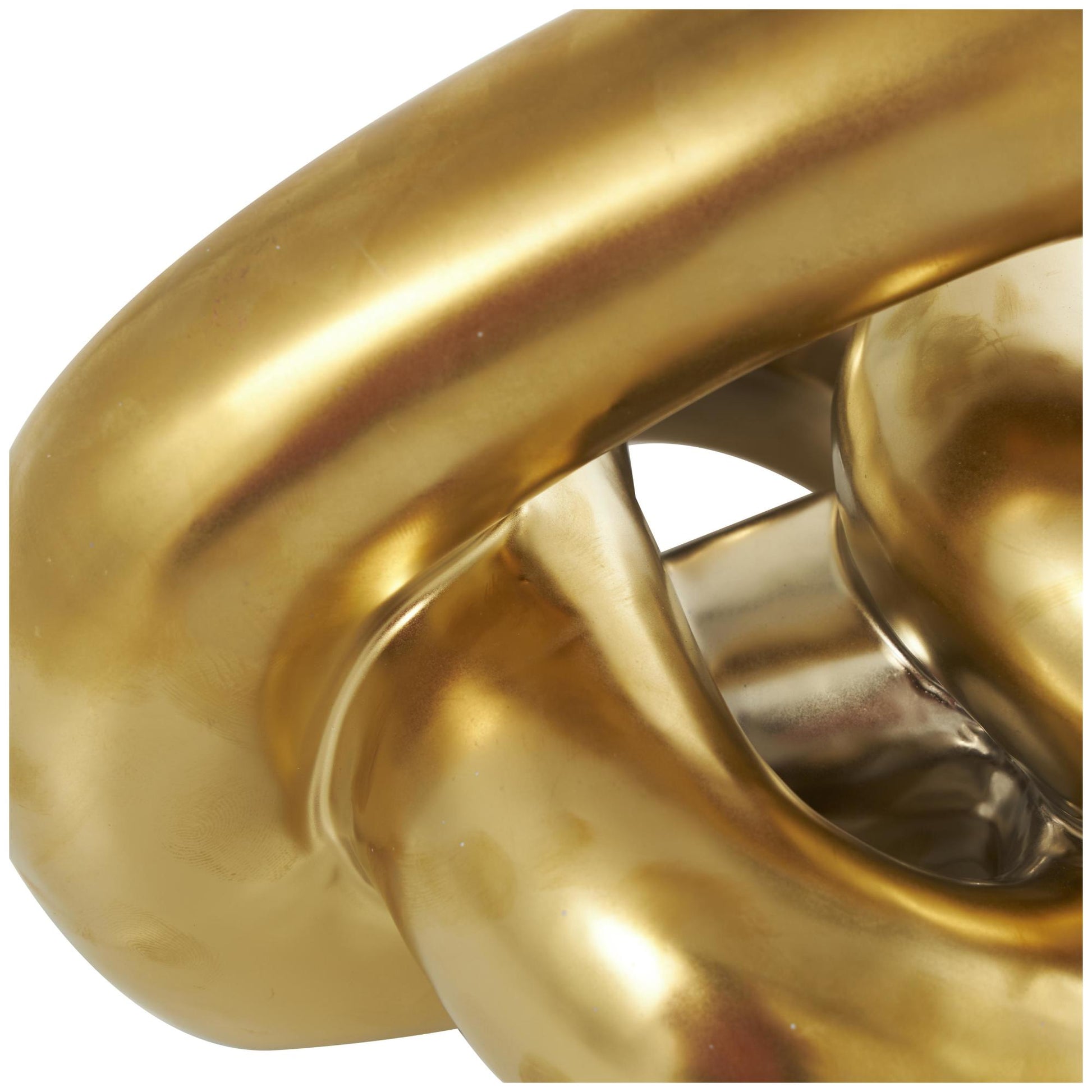 Chain Ceramic 3 Link Decorative Sculpture